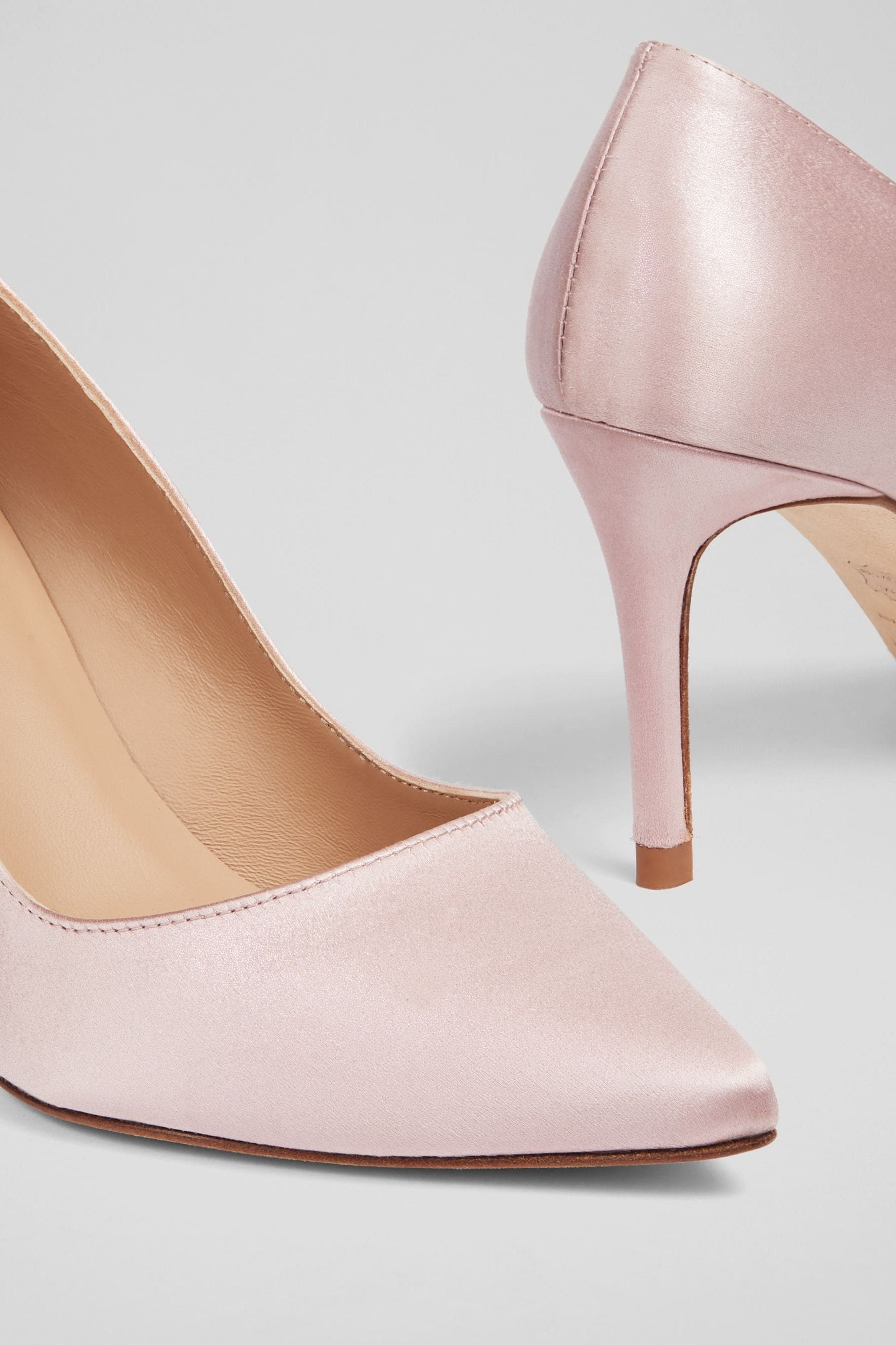Buy LK Bennett Minny Pink Glitter Fabric Pointed Toe Court Shoes from Next Germany