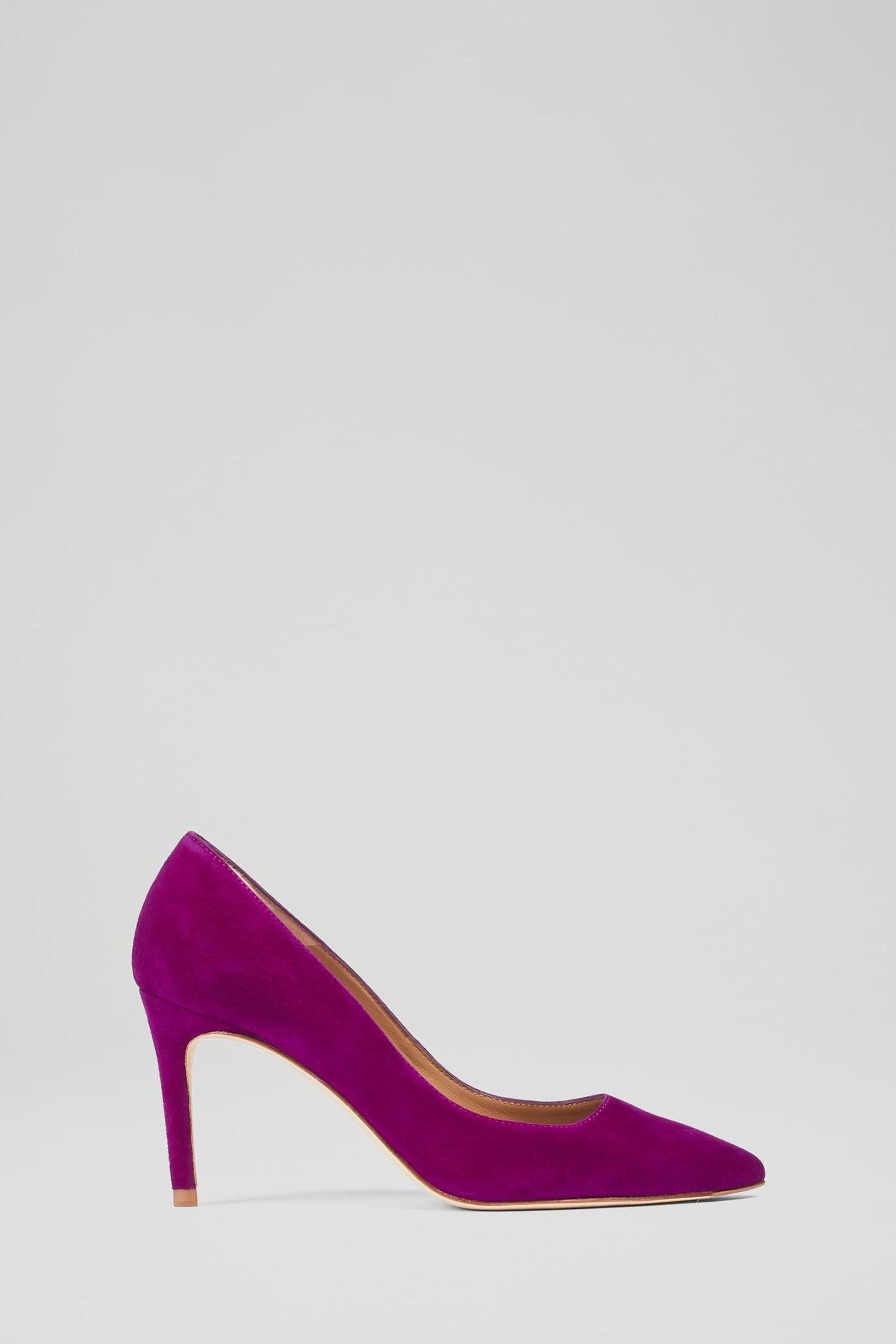 Magenta suede heels online