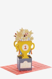 Blue Father's Day Pop Up Trophy Card - Image 4 of 4