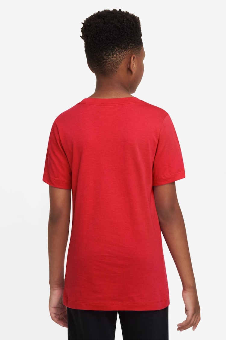 Nike Red/White Futura Icon T-Shirt - Image 2 of 6