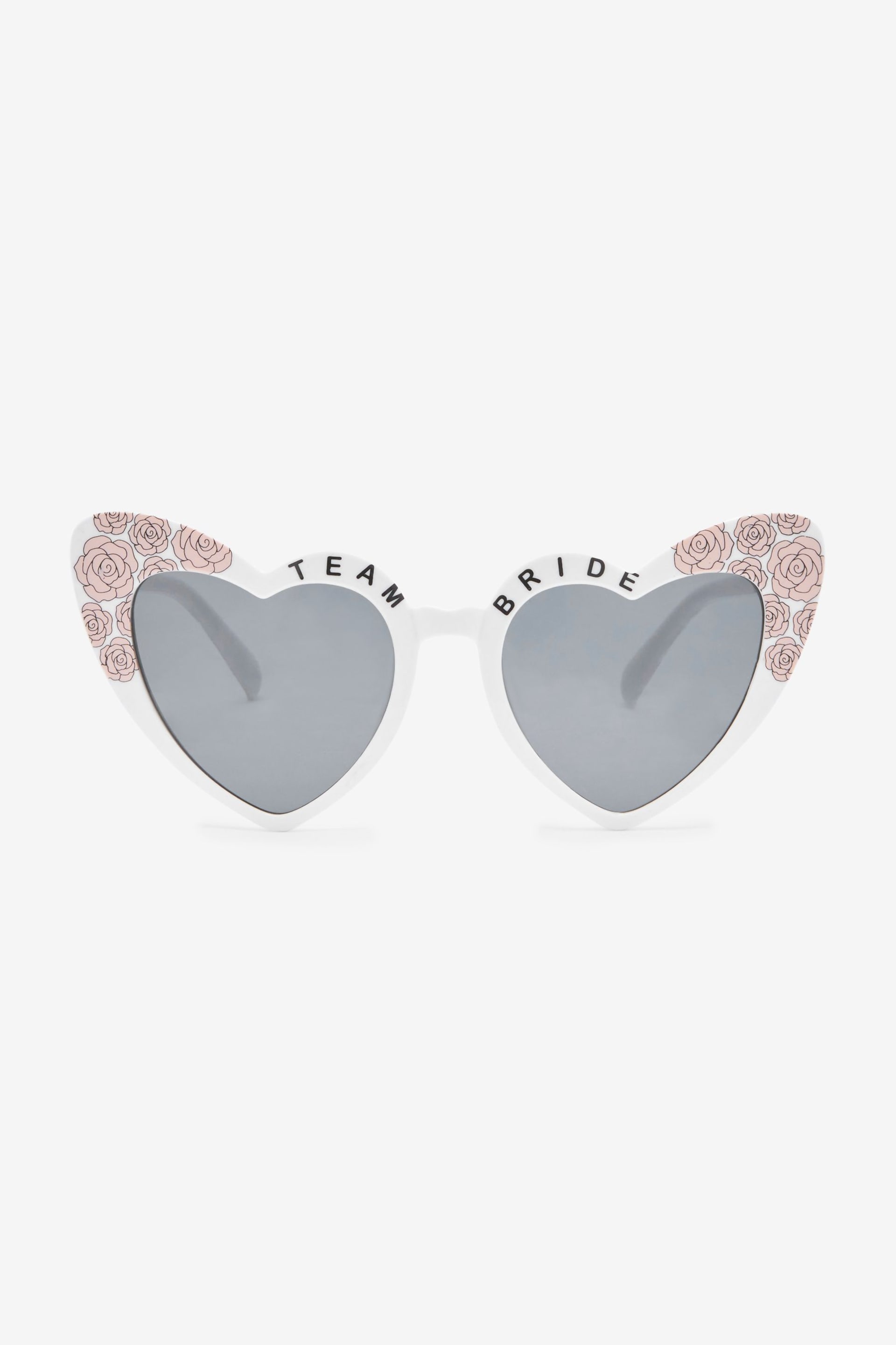 White Team Bride Heart Glasses - Image 4 of 7