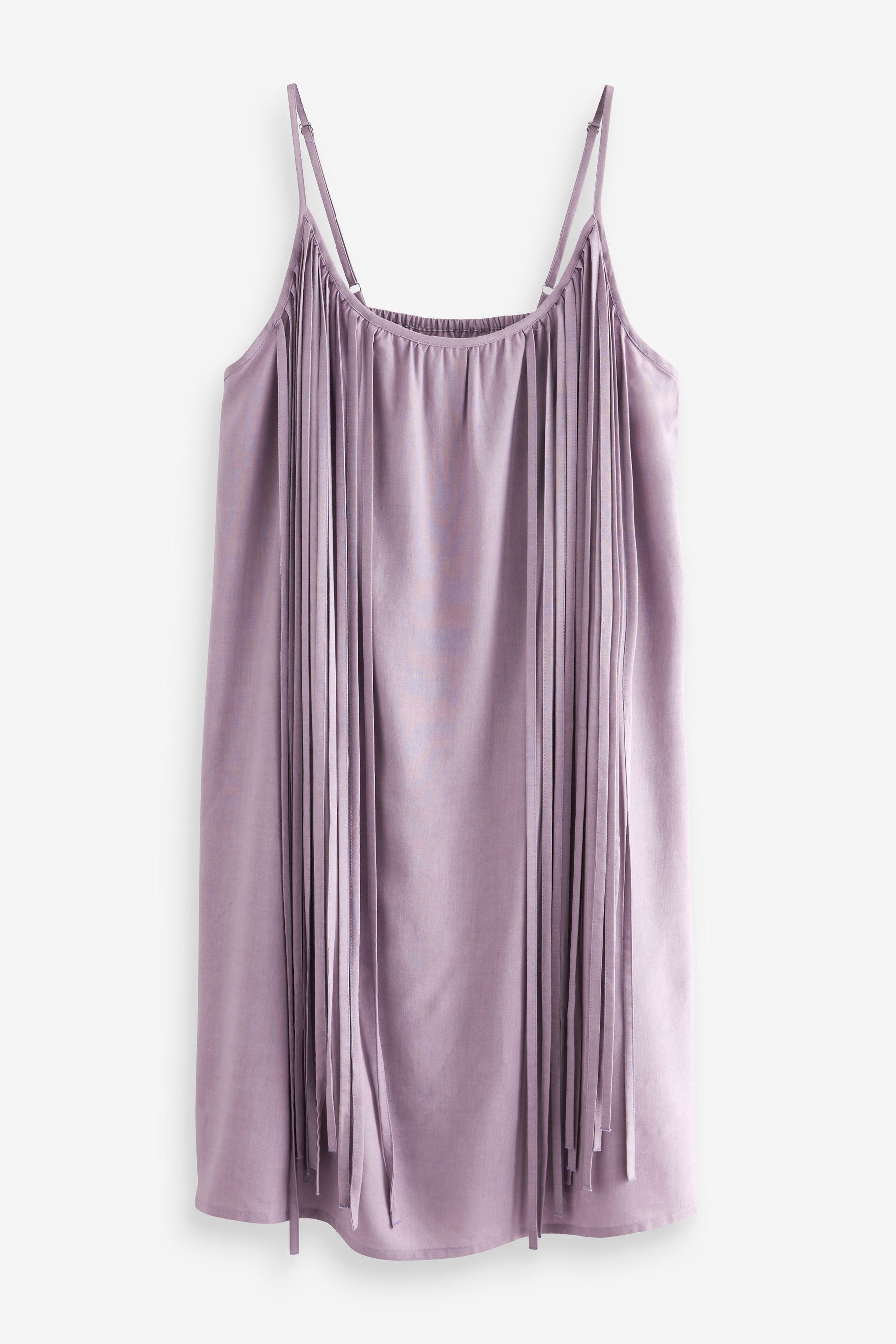 Buy Mauve Purple Fringe Mini Summer Slip Dress from Next Luxembourg