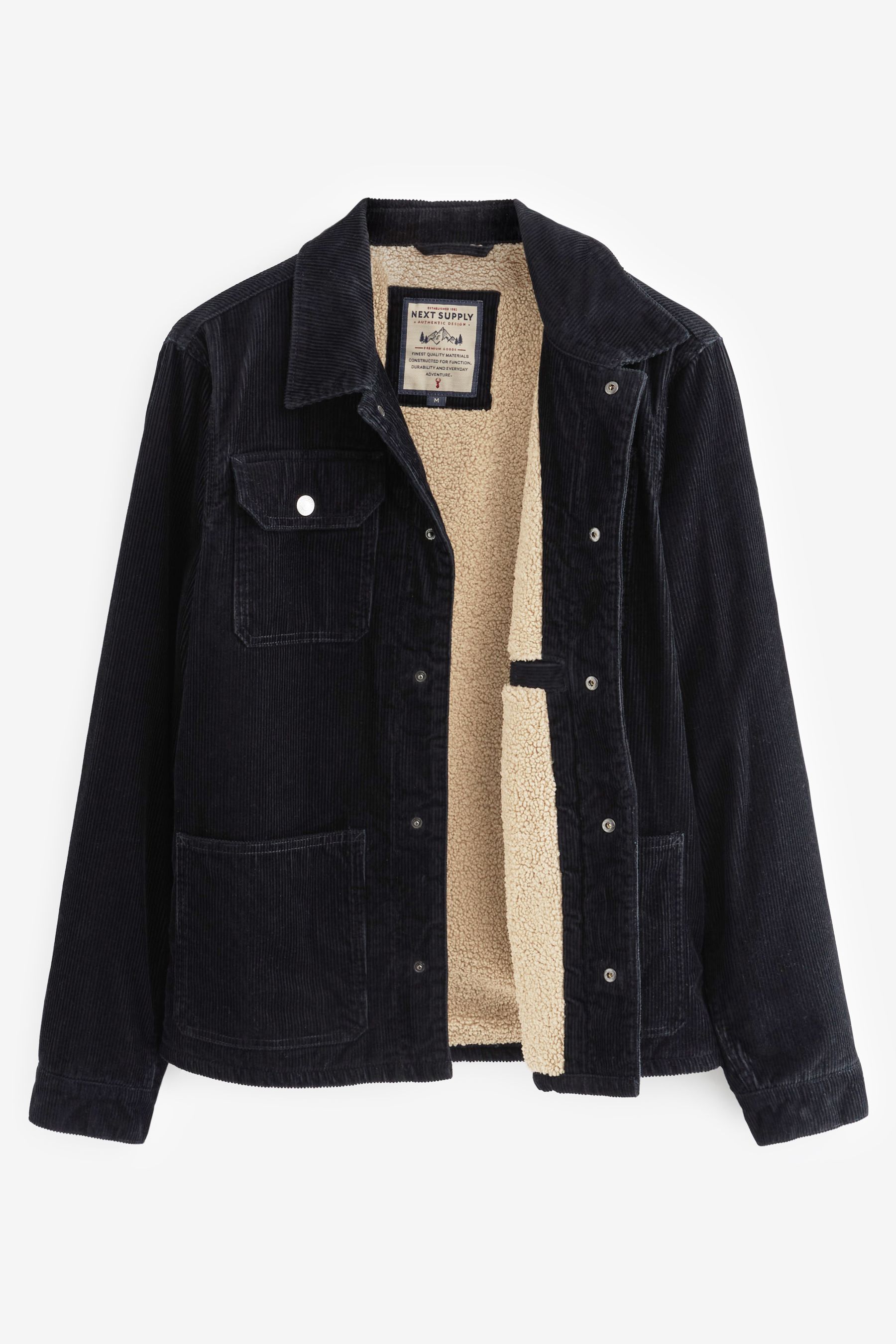 Corduroy borg jacket store