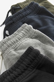 Black/Navy Blue 4 Pack Basic Jersey Shorts (3-16yrs) - Image 7 of 7