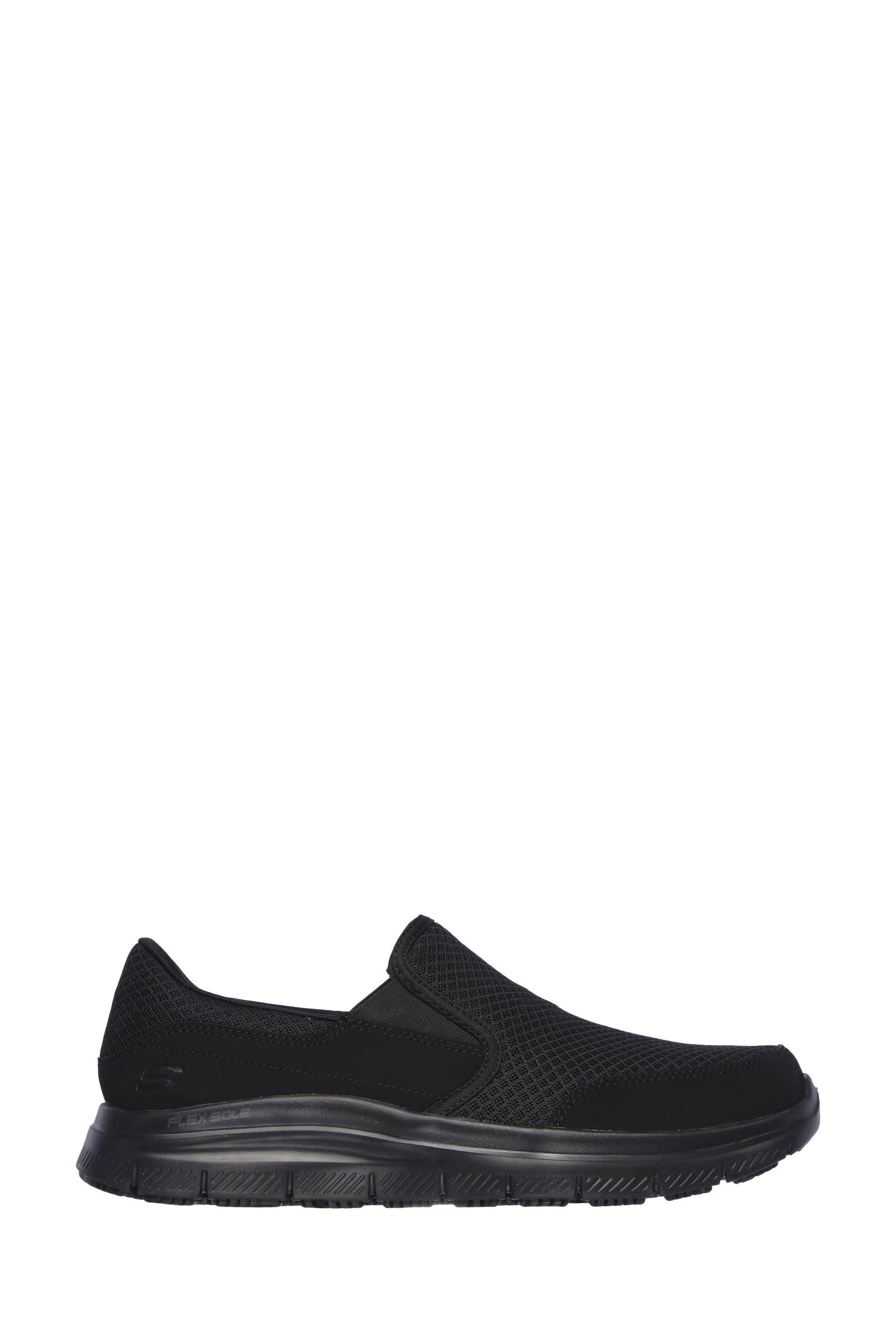 Buy Skechers Black Work Relaxed Fit Mens Flex Advantage McAllen Slip Resistant Shoes from Next France