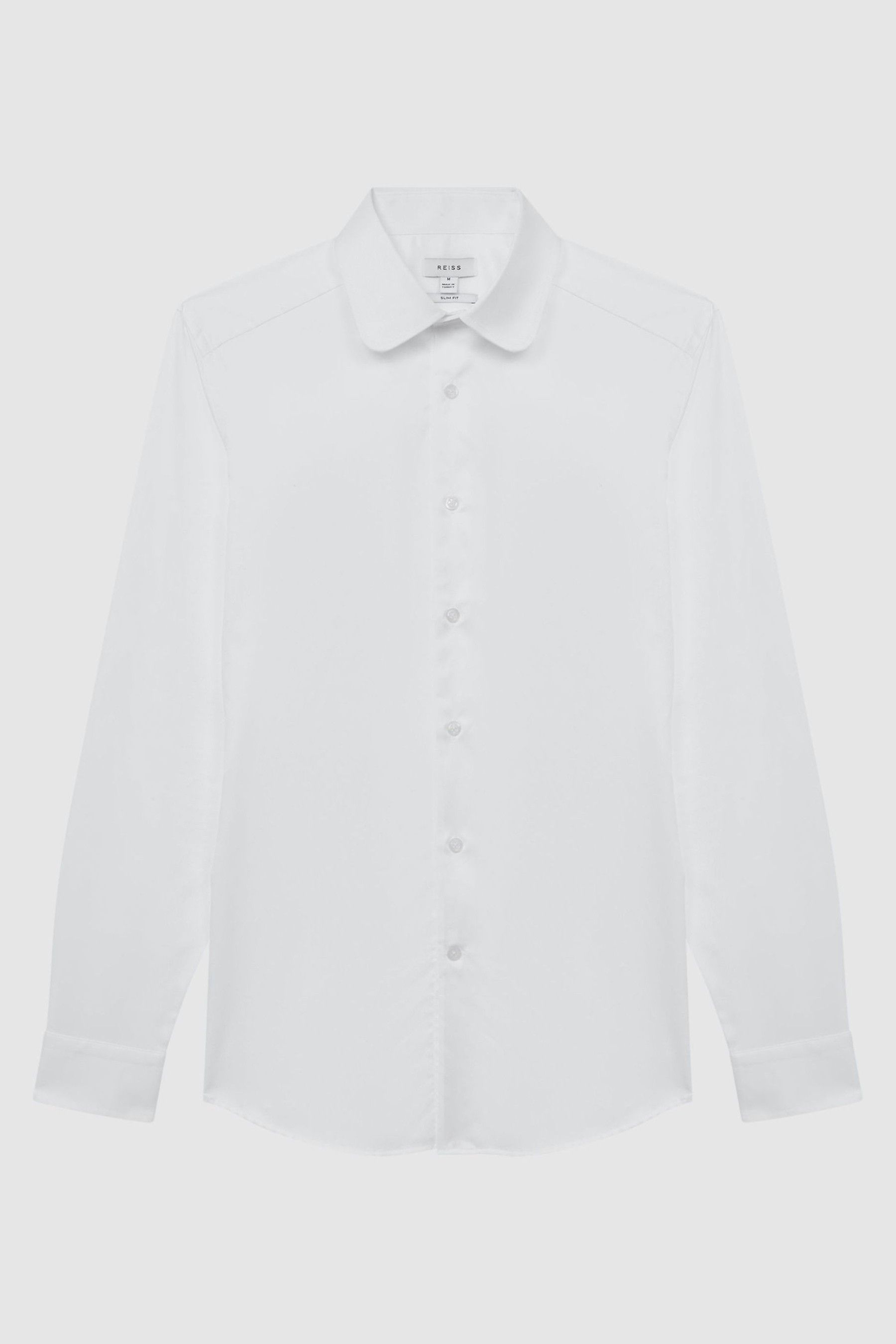 White penny collar shirt next top