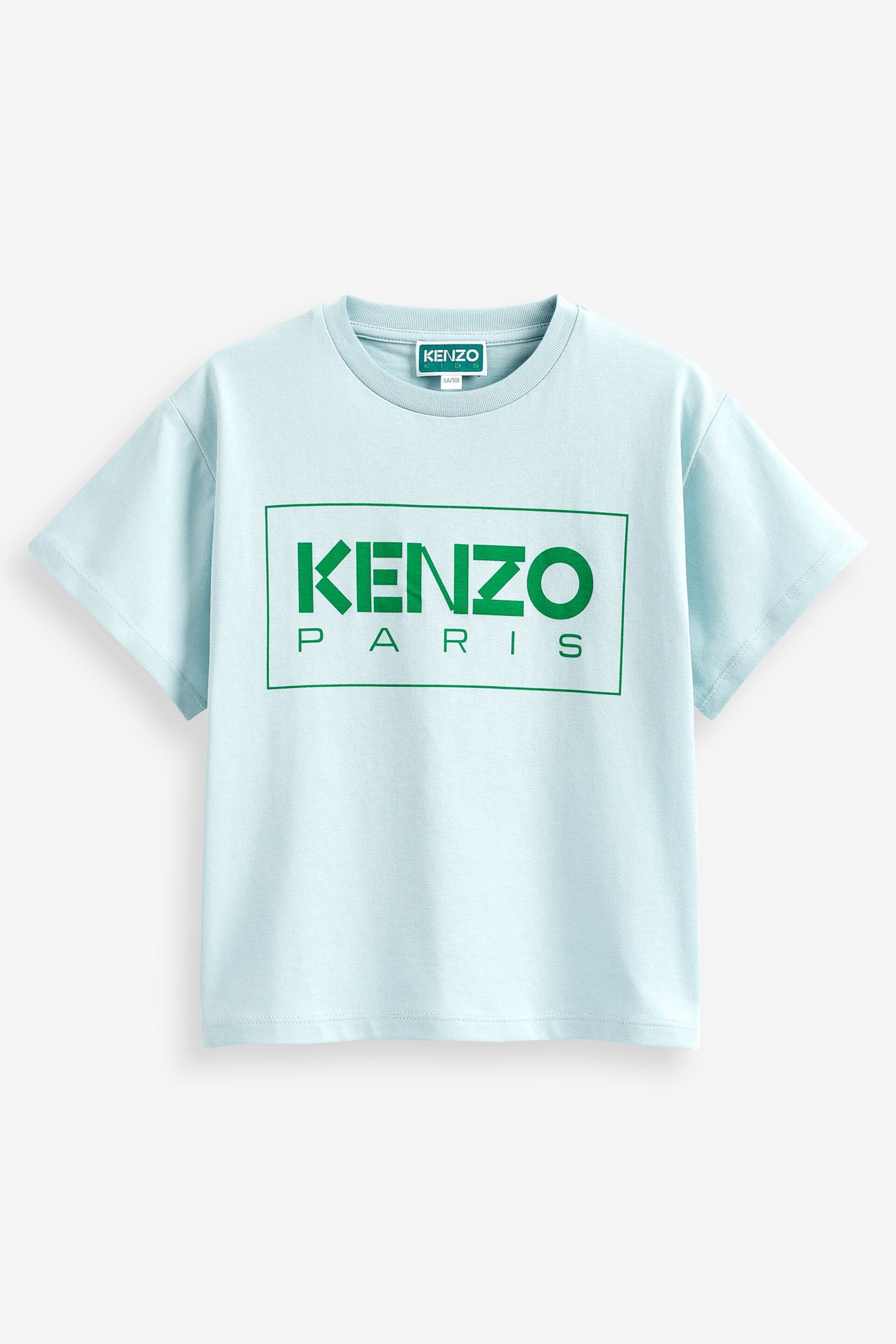 Kenzo Kids Blue Logo Unisex T-Shirt - Image 4 of 4
