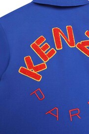 KENZO KIDS Blue K Logo Poloshirt - Image 3 of 3