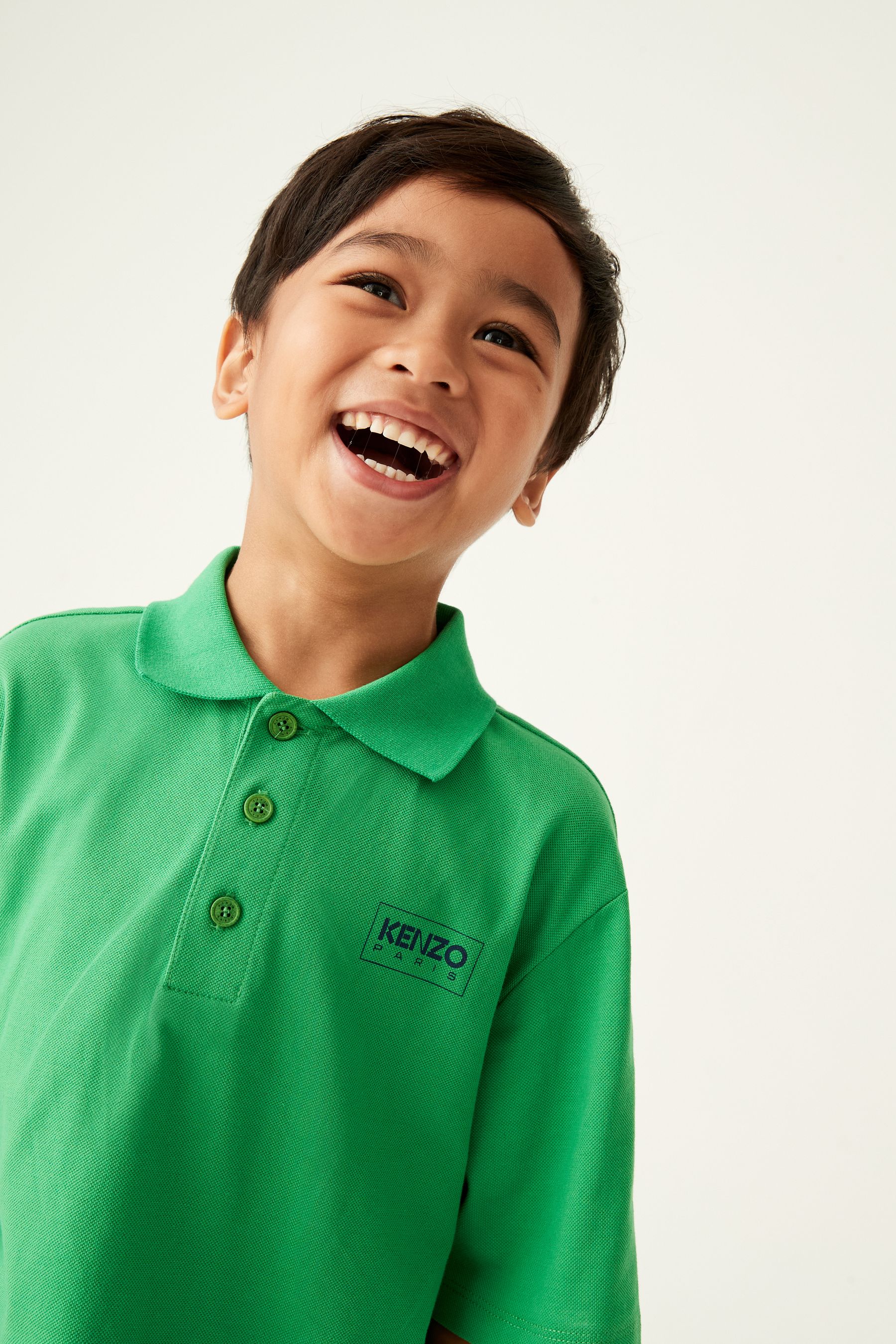 Buy KENZO KIDS Green Logo Poloshirt from Next Luxembourg