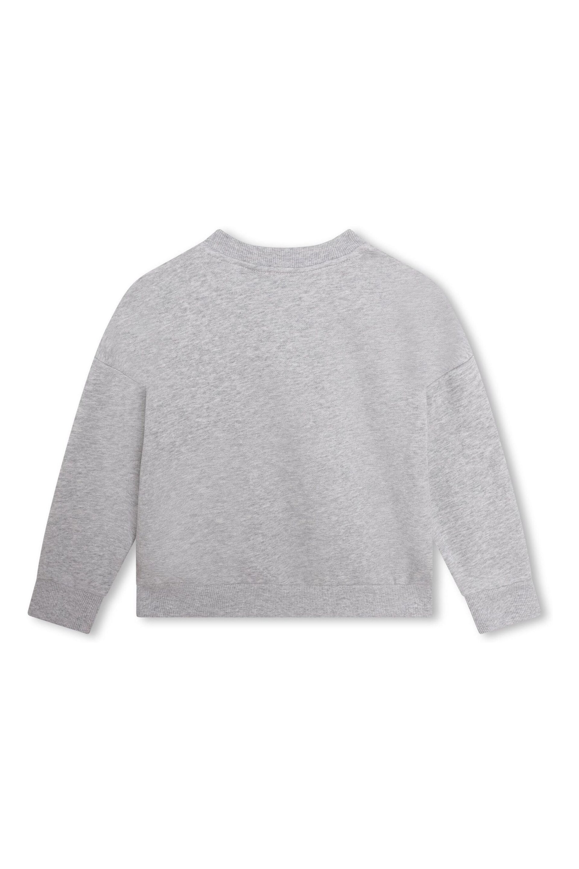 Kenzo Kids Grey Logo Sweatshirt - Image 2 of 3