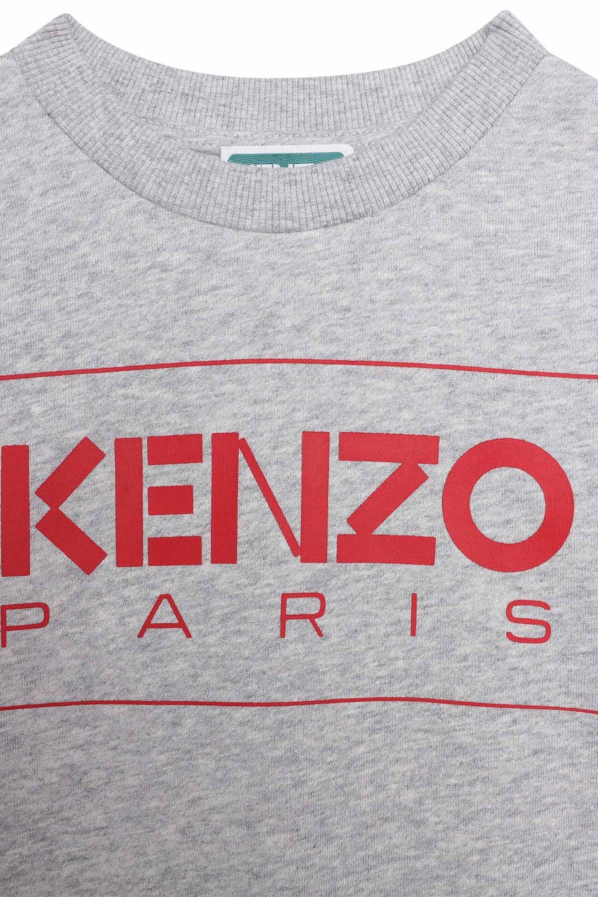 Kenzo Kids Grey Logo Sweatshirt - Image 3 of 3