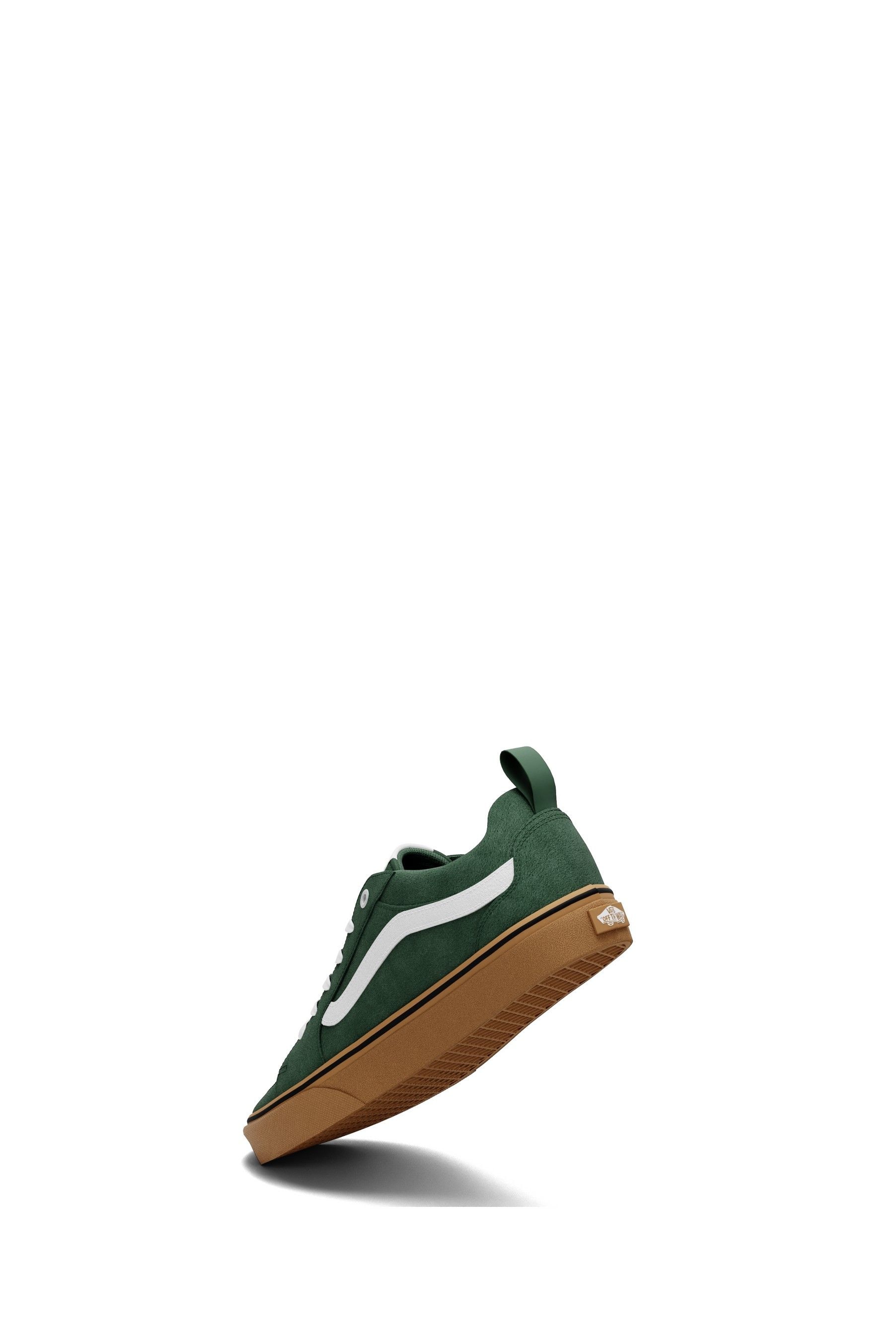 Green vans with gum sole top