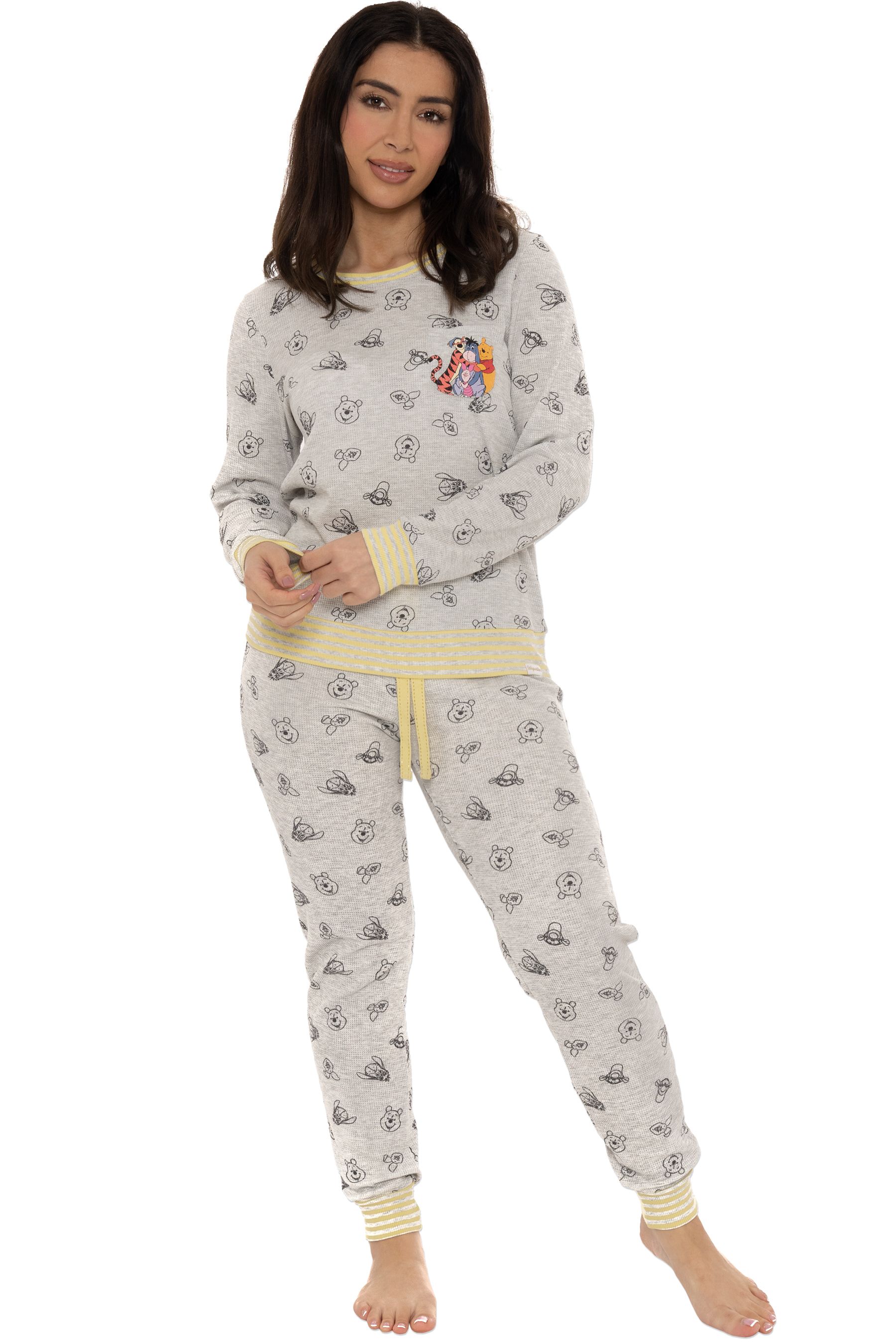 Buy Character Grey Winnie The Pooh Long Pyjamas from the Next UK online shop
