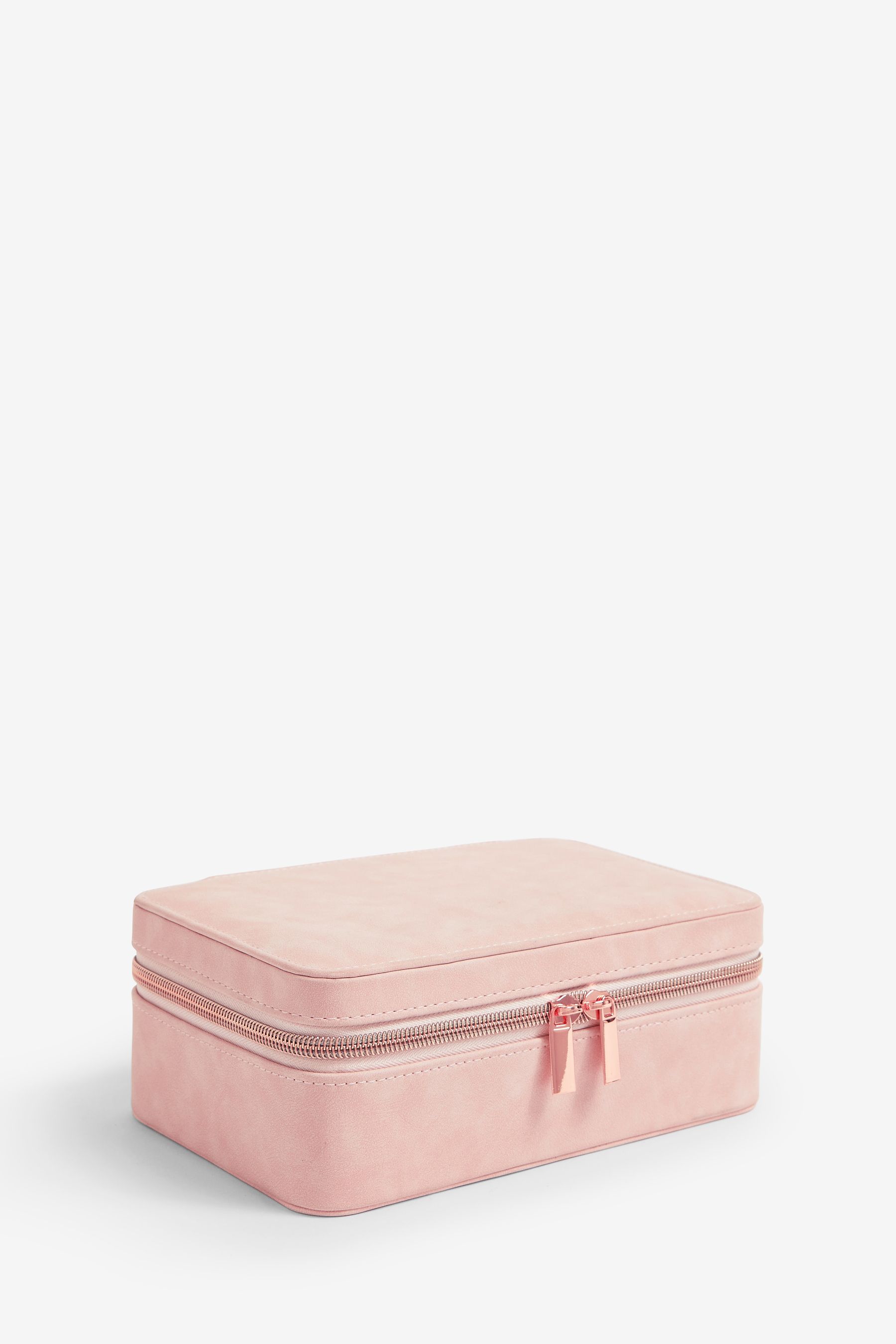 Buy Pink Faux Leather Travel Jewellery Box With Removable Mini Box from the Next UK online shop