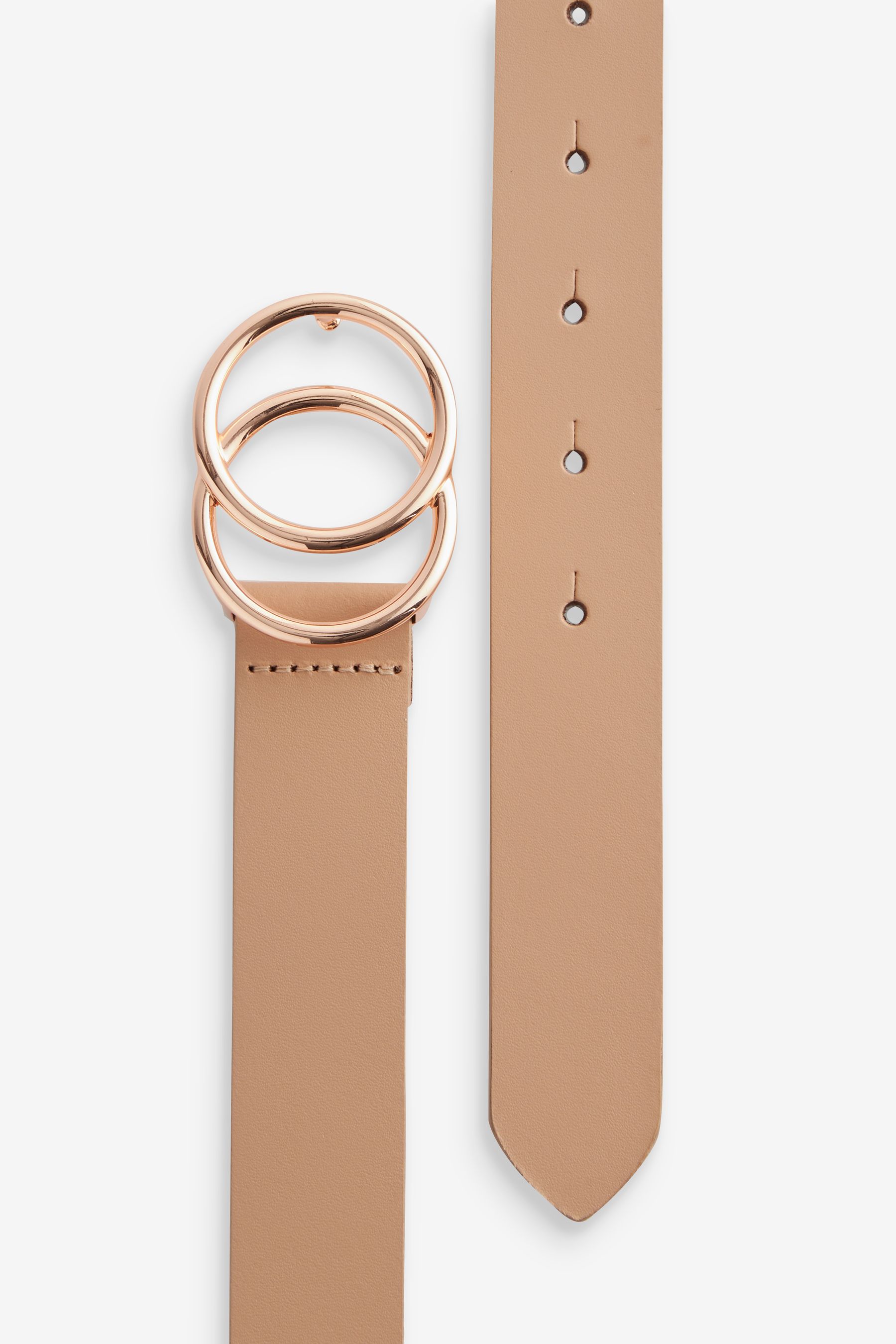 Buy Nude Leather Circle Buckle Jeans Belt from Next Canada