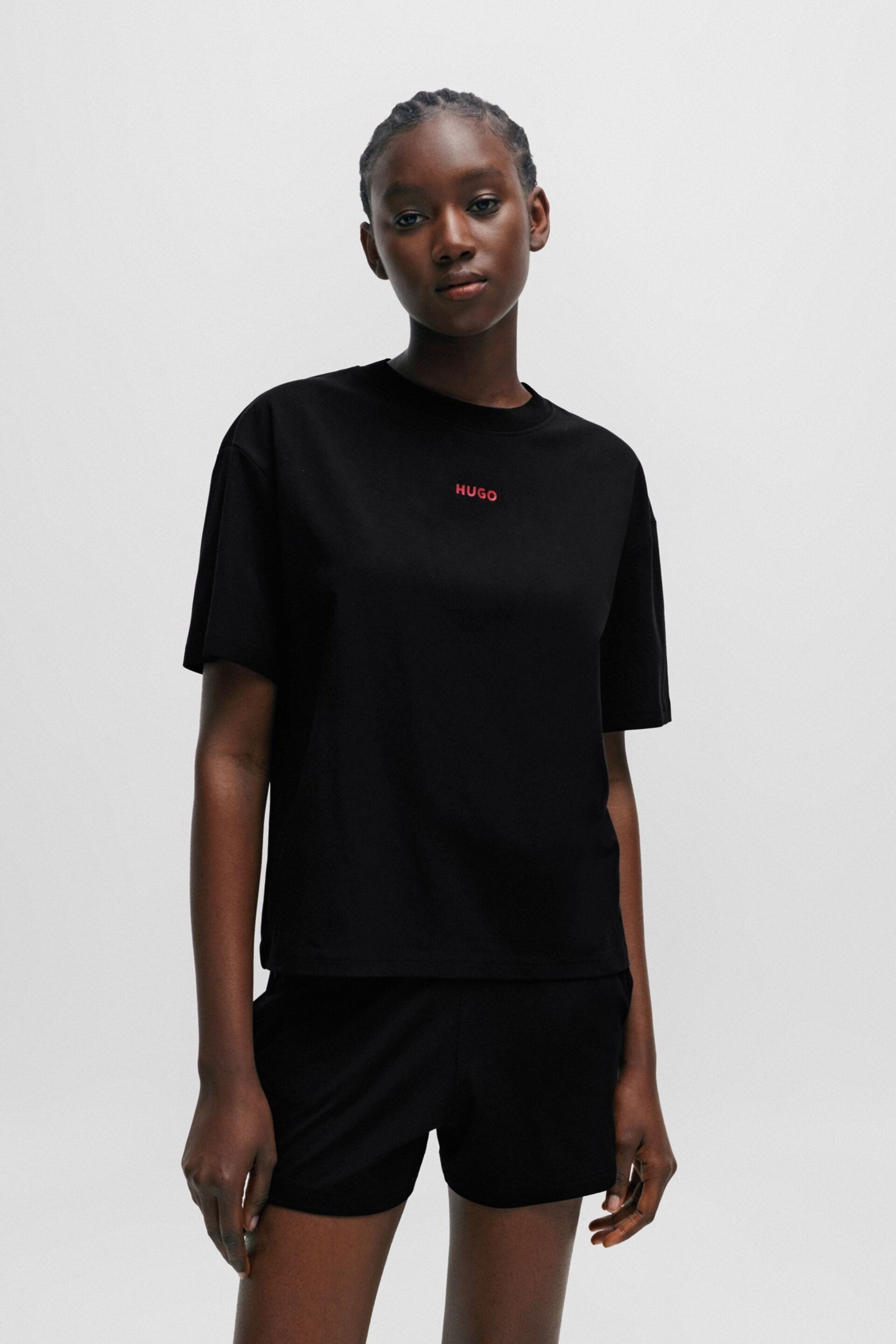 HUGO Relaxed Fit Central Logo T-Shirt - Image 1 of 5