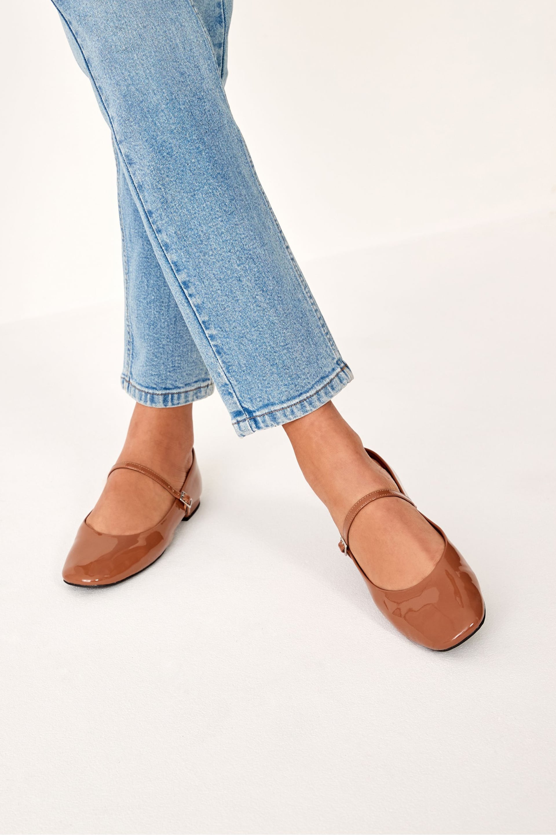 Camel Brown Forever Comfort® Mary Jane Shoes - Image 1 of 8