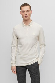 BOSS Cream Chrome Passerby Polo Shirt - Image 1 of 5