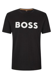 BOSS Black/White Logo Large Chest Logo T-Shirt - Image 6 of 6