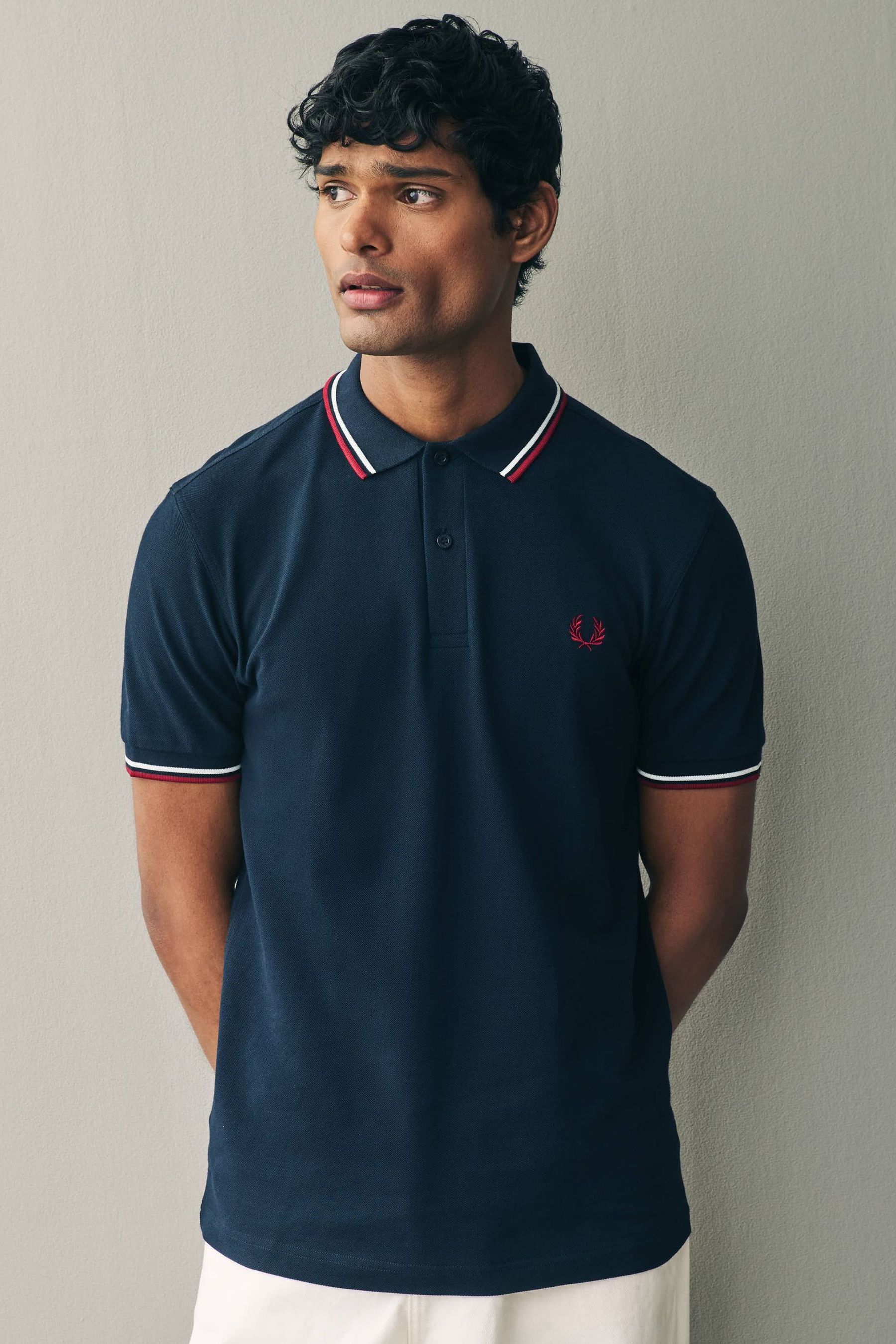 Buy Fred Perry Mens Twin Tipped 100 Cotton Polo Shirt from Next USA