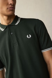 Fred Perry Mens Twin Tipped Polo Shirt - Image 5 of 6