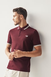 Fred Perry Mens Twin Tipped Polo Shirt - Image 1 of 6