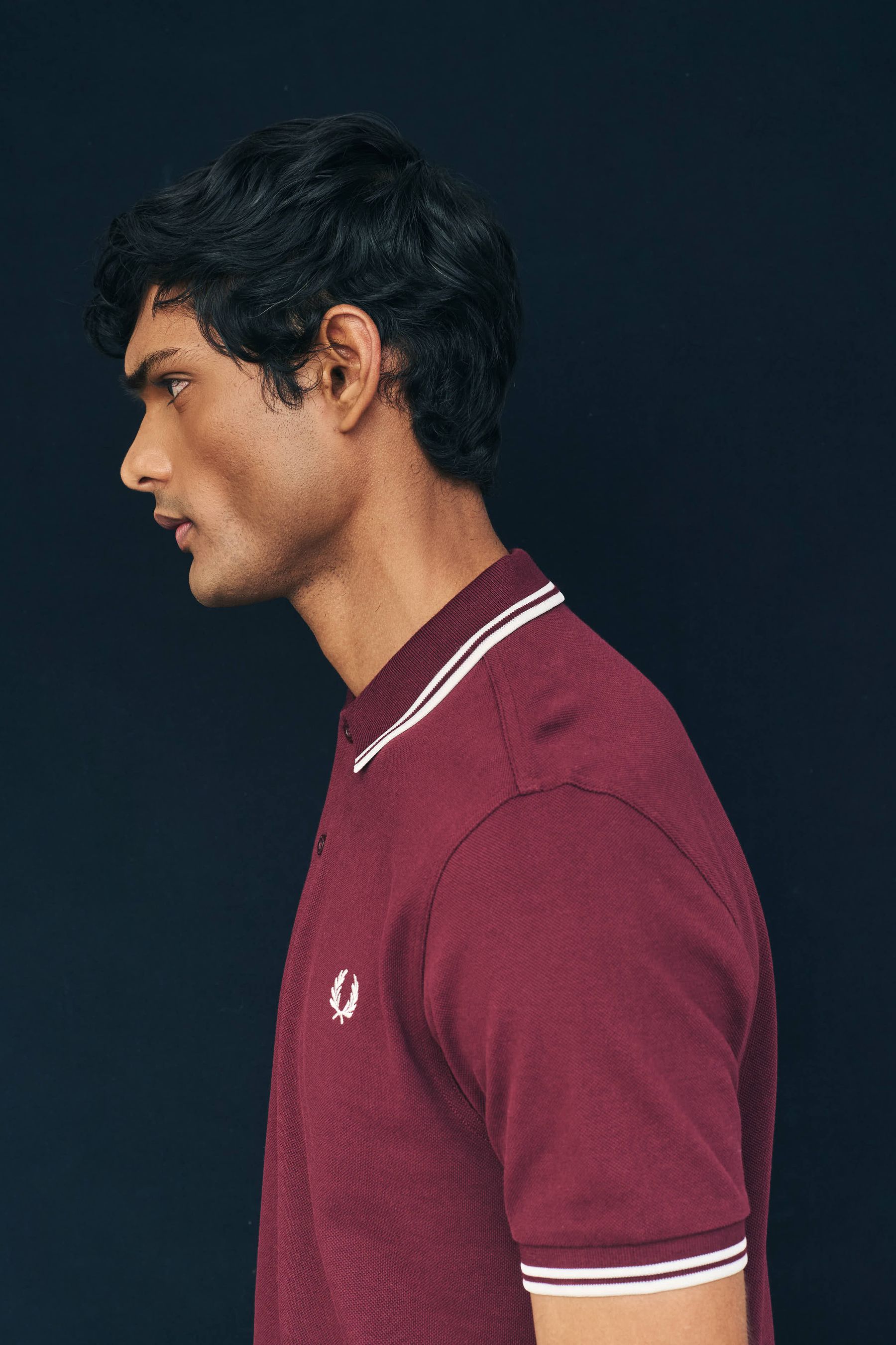 Fred perry burgundy polo cheap