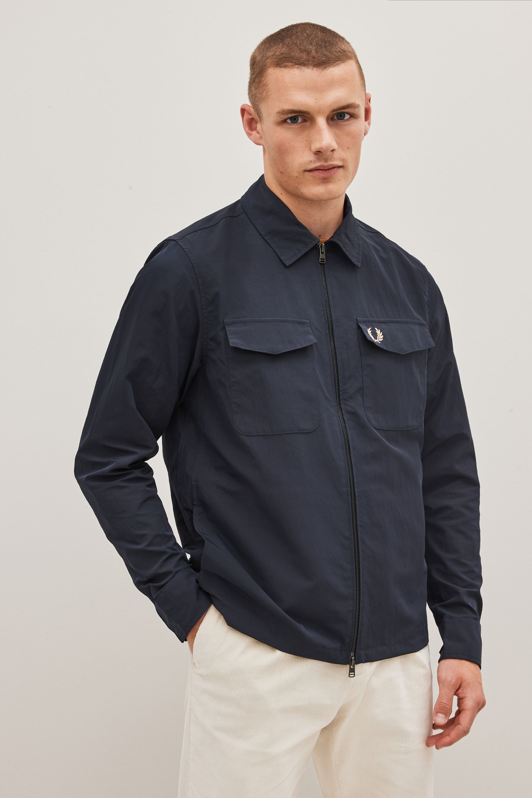 Buy Fred Perry Zip Through Lightweight Jacket from Next Luxembourg