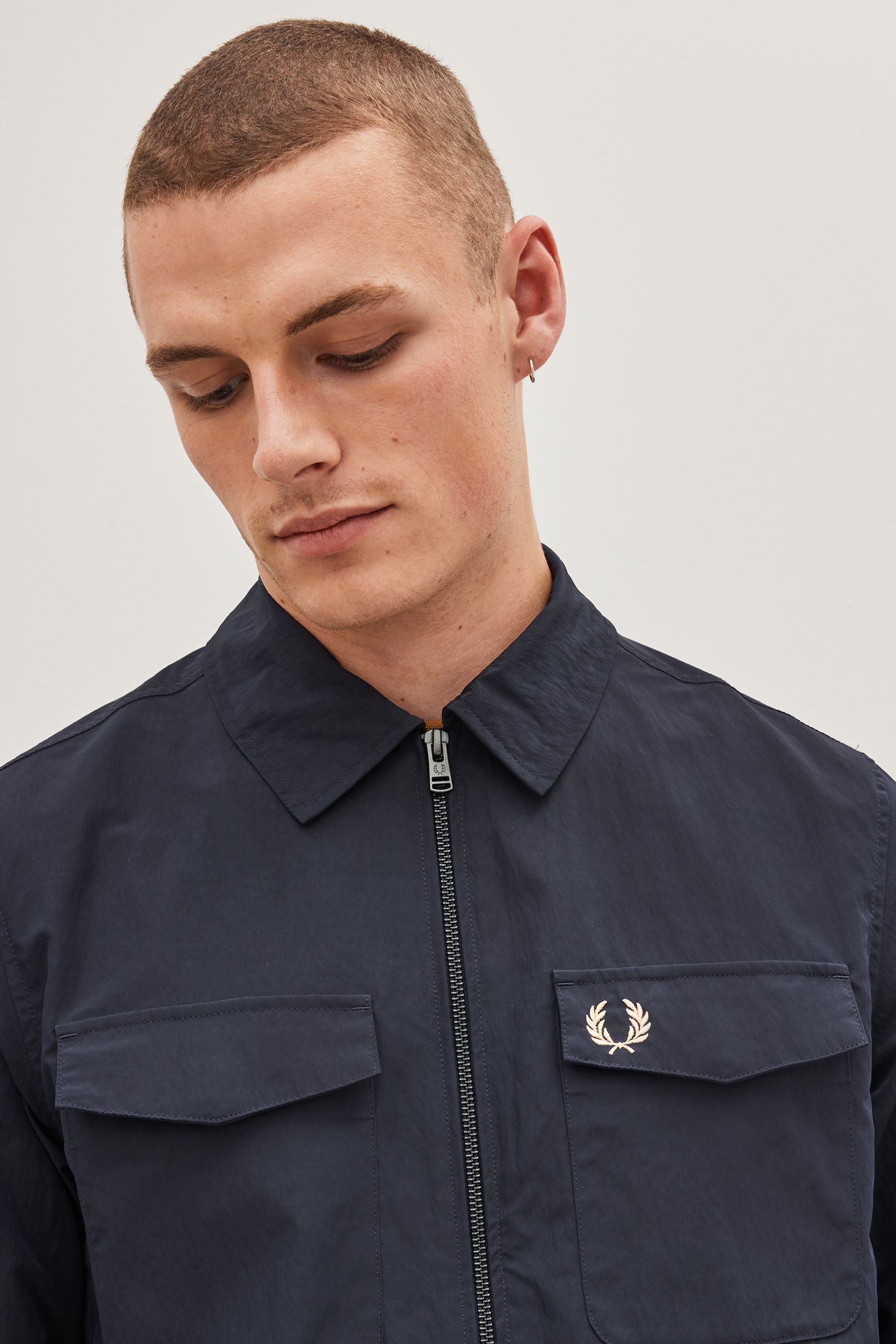 Buy Fred Perry Zip Through Lightweight Jacket from Next Luxembourg