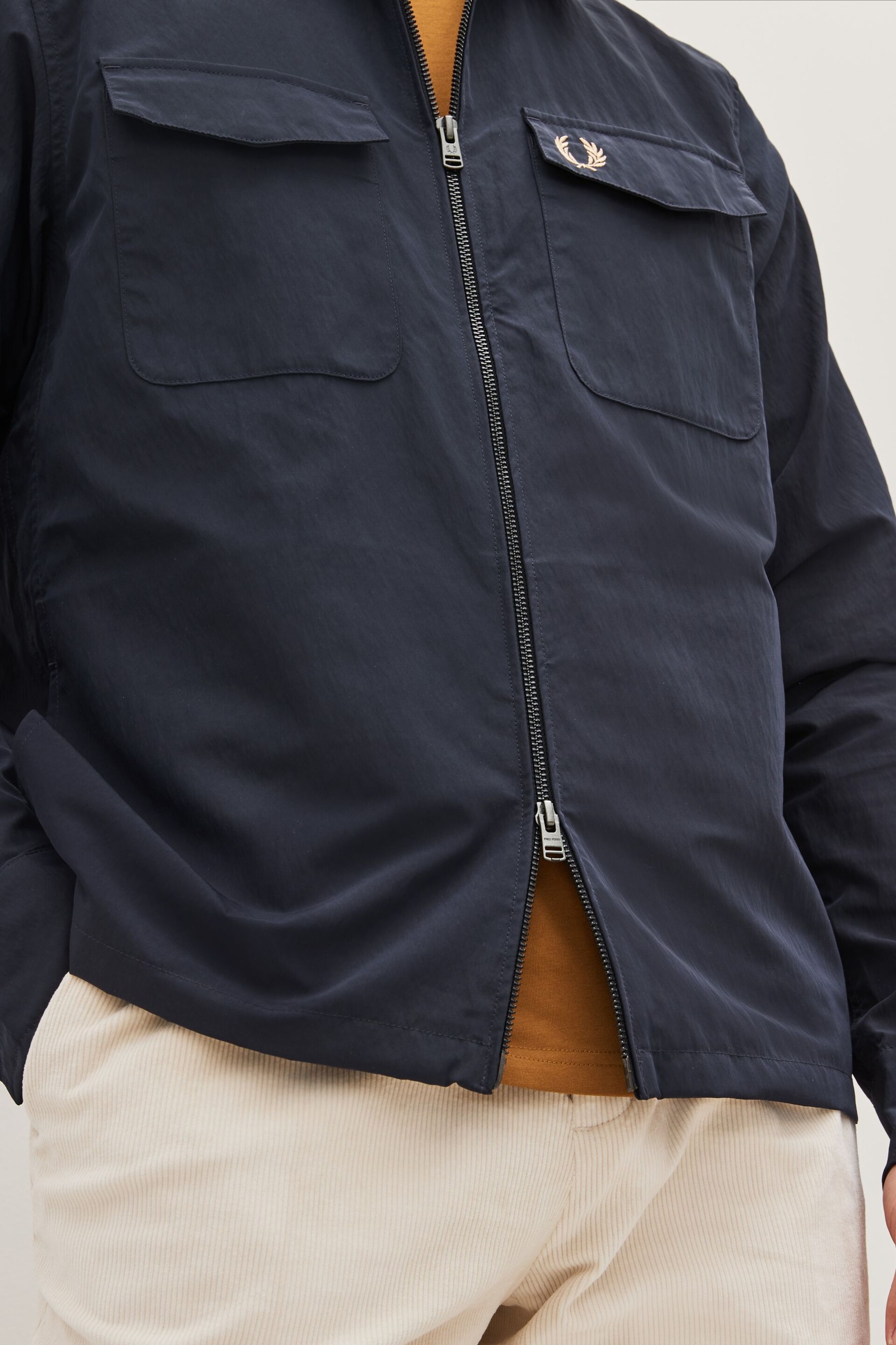 Fred Perry Zip Through Lightweight Jacket - Image 5 of 8