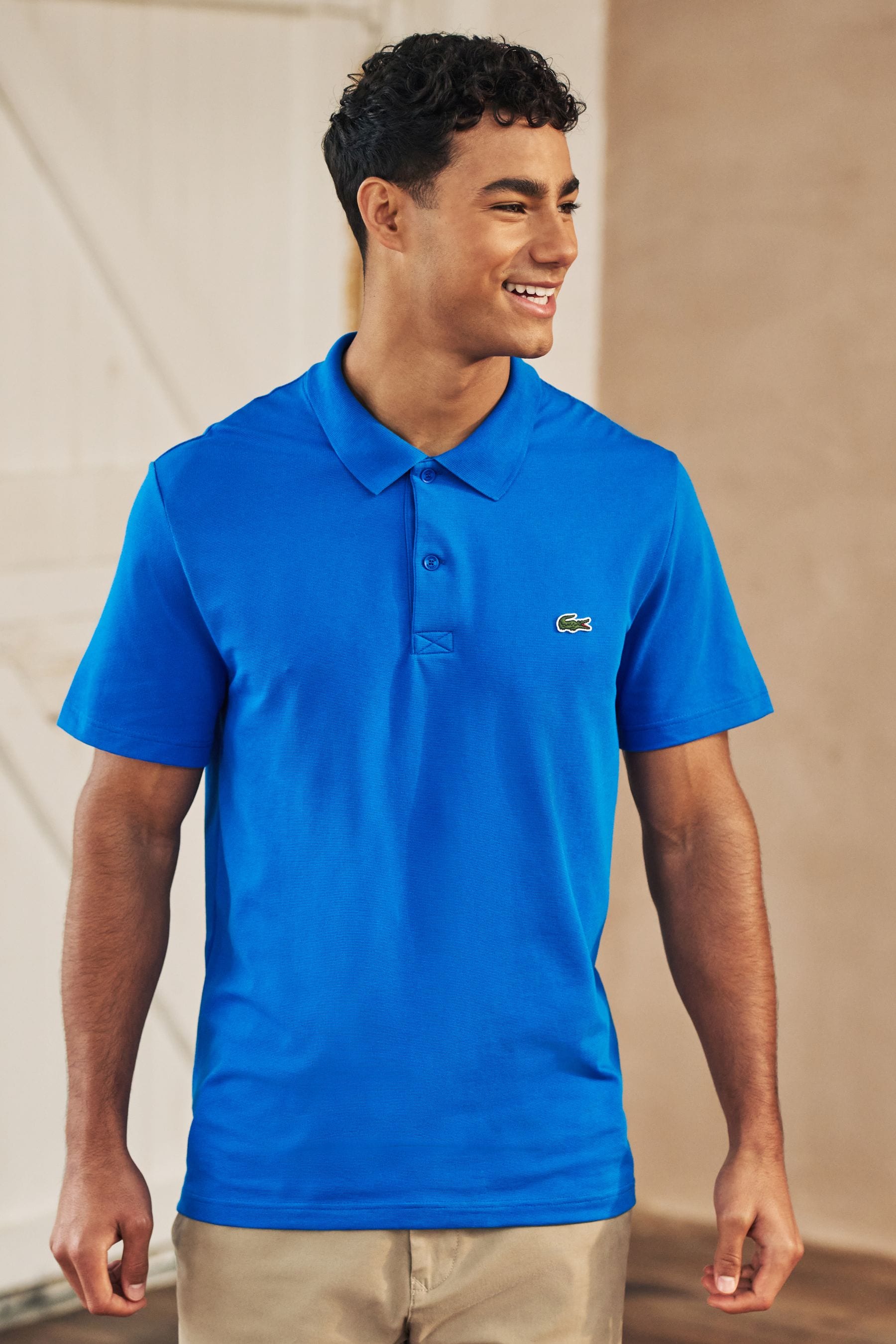 Buy Lacoste Classic Stretch Cotton Blend Polo Shirt from Next Luxembourg