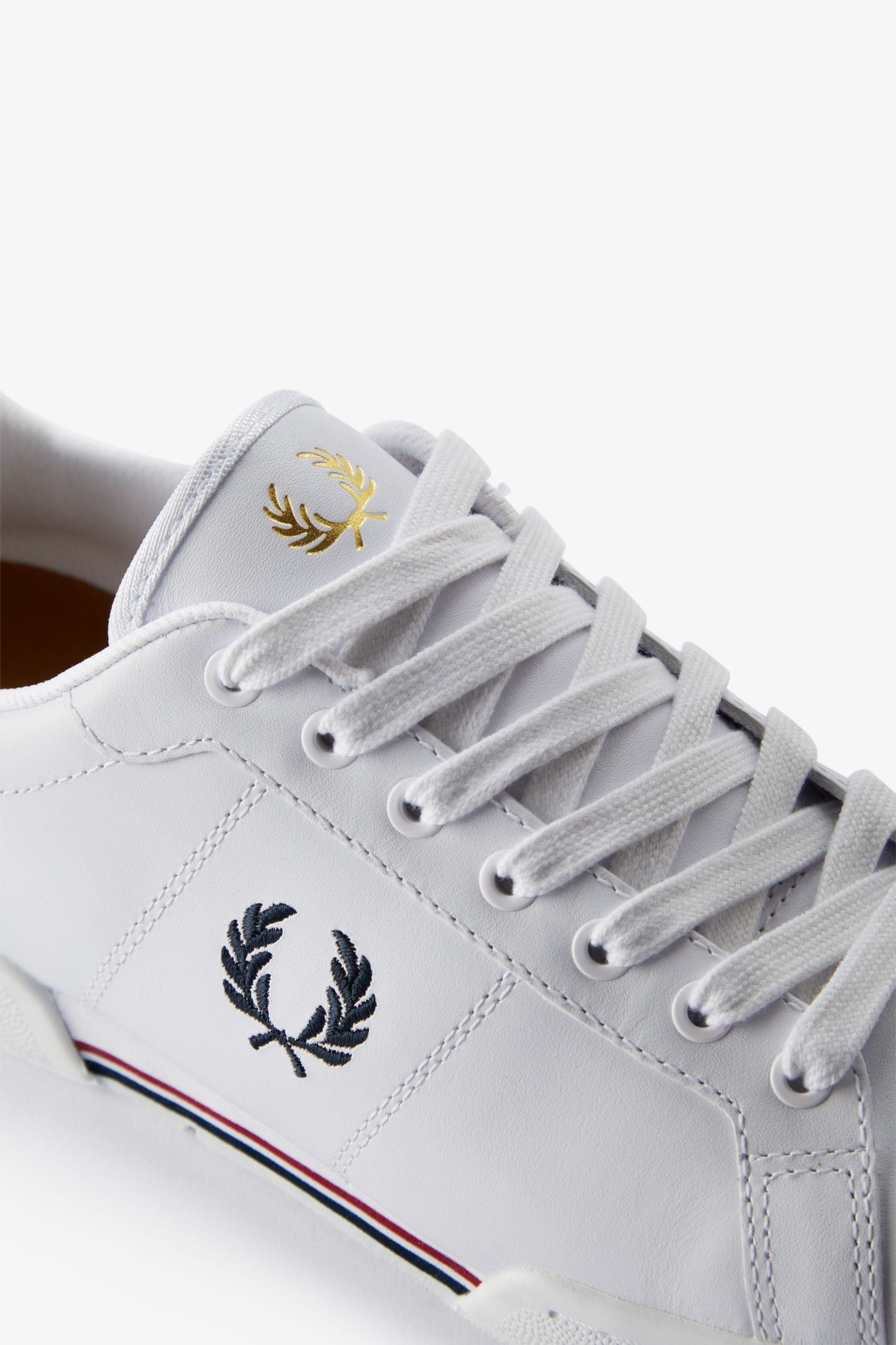 Fred perry b7222 leather white clearance