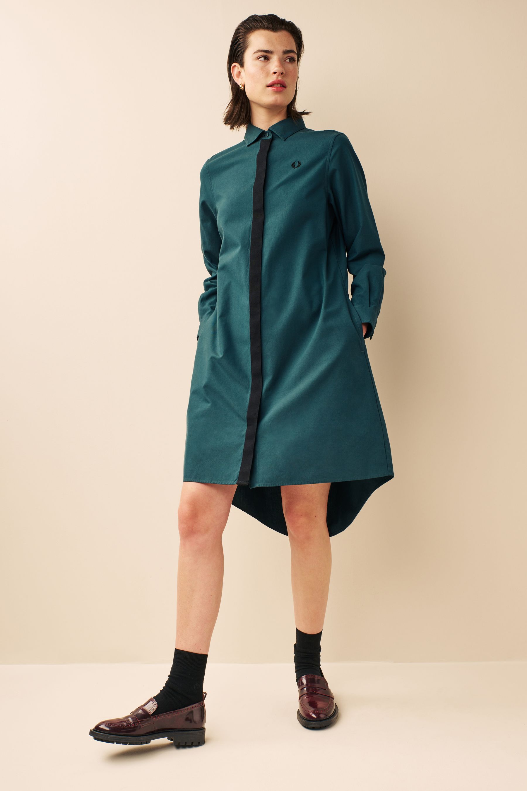 Buy Fred Perry Fishtail Shirt Dress from Next Luxembourg