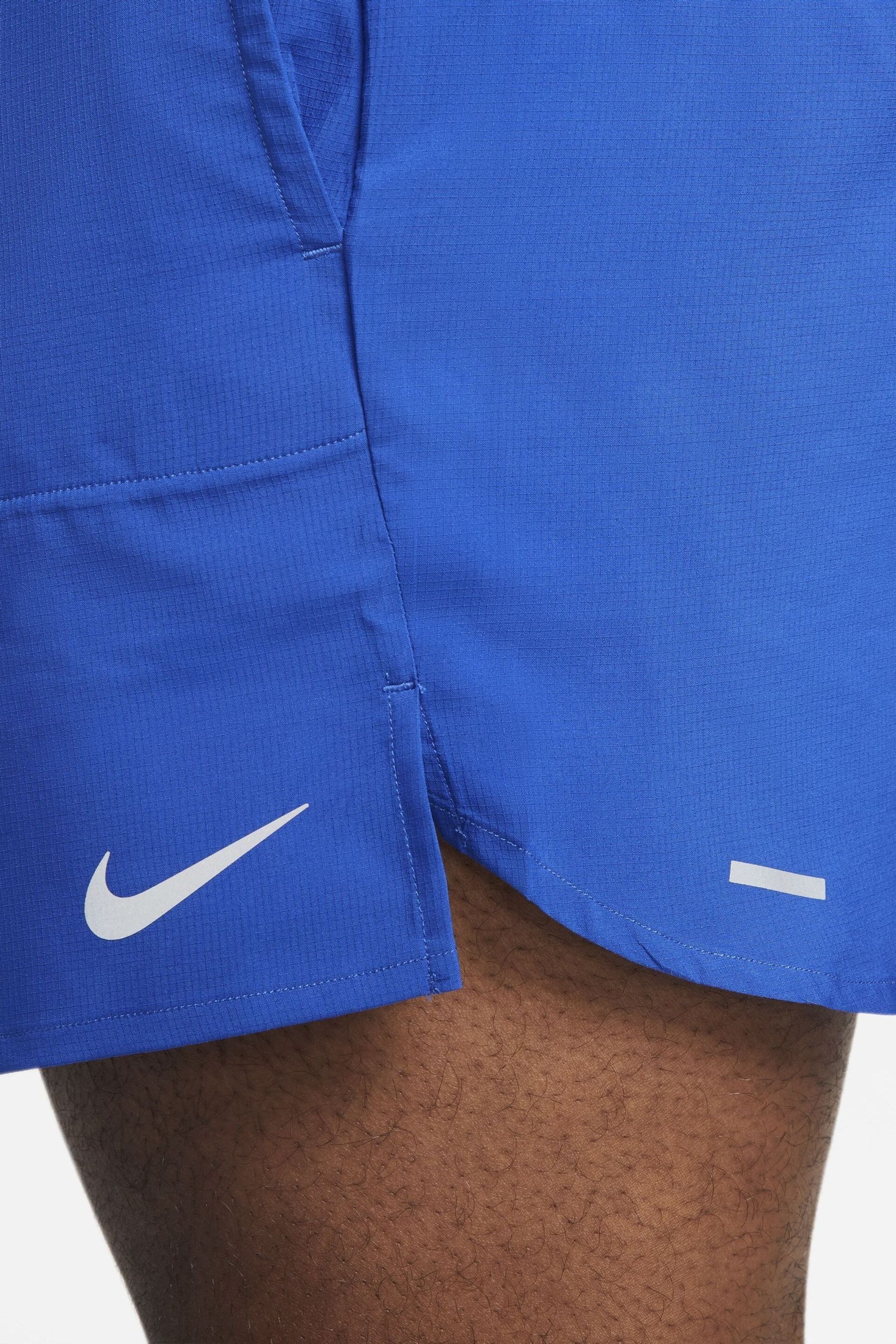 Nike Blue Dri-FIT Stride 5 Inch Running Shorts - Image 12 of 16