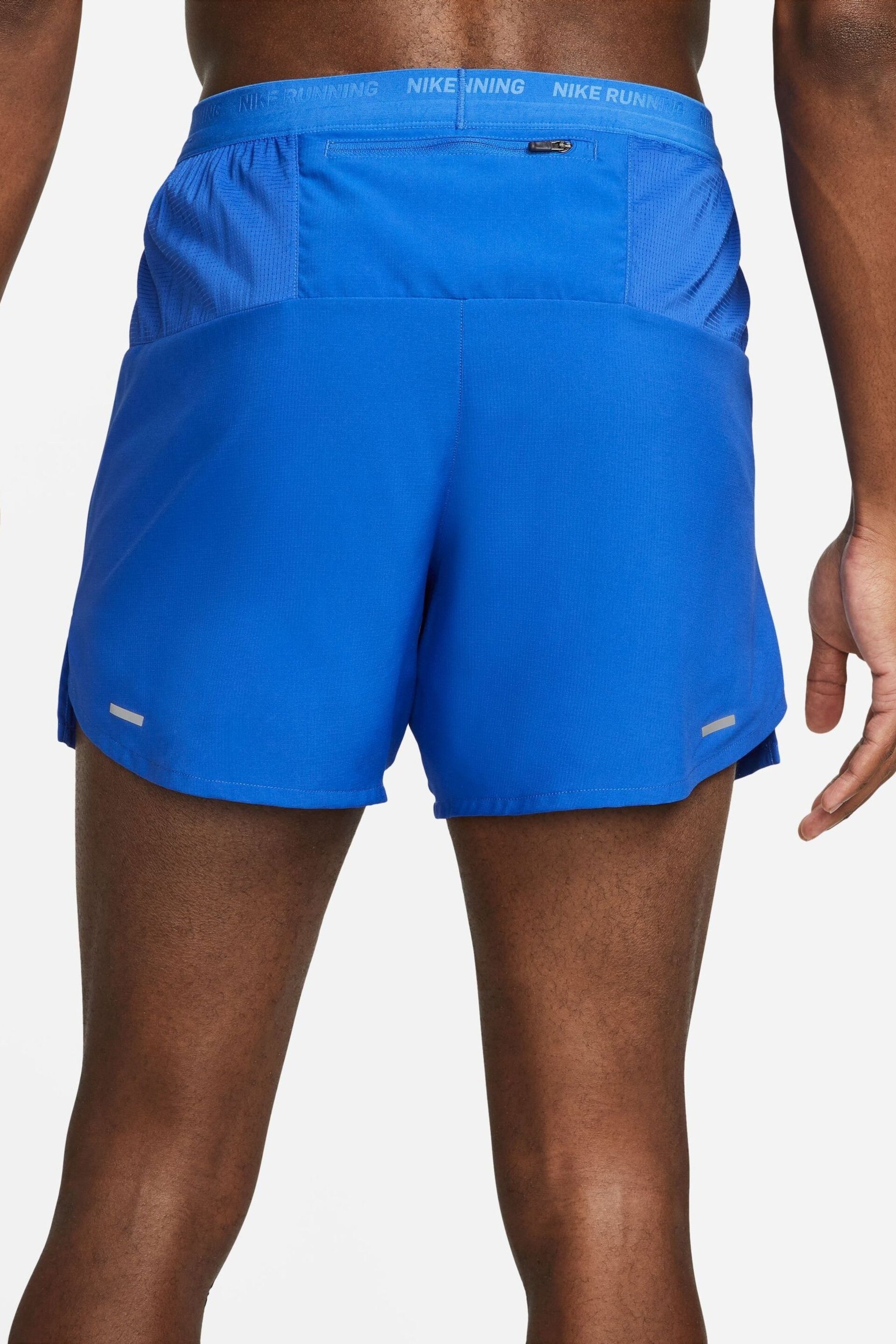 Nike Blue Dri-FIT Stride 5 Inch Running Shorts - Image 2 of 16