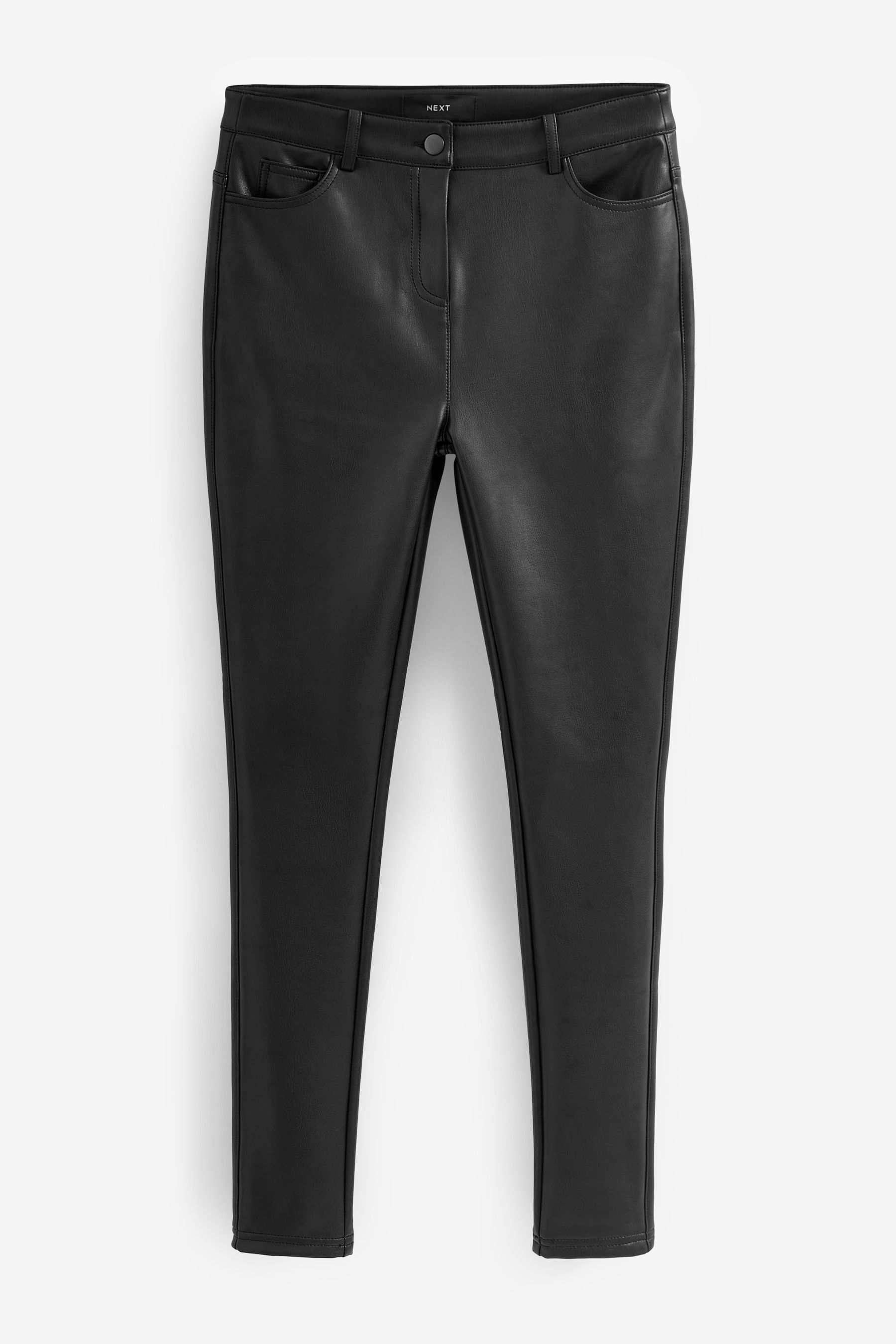 Buy Black PU Faux Leather Leggings from Next Canada