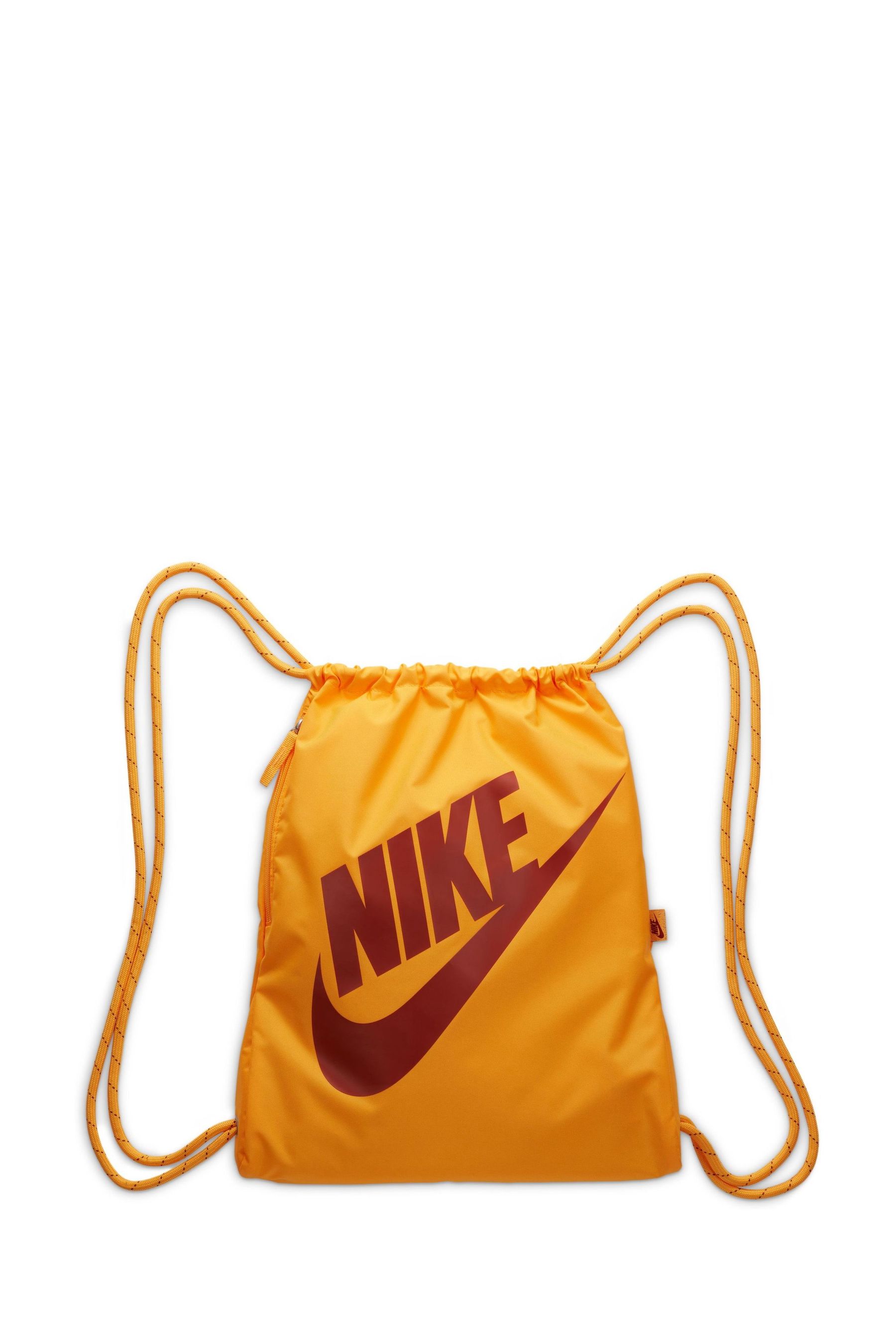 Buy Nike Yellow Black Heritage Drawstring Bag 13L from Next Austria