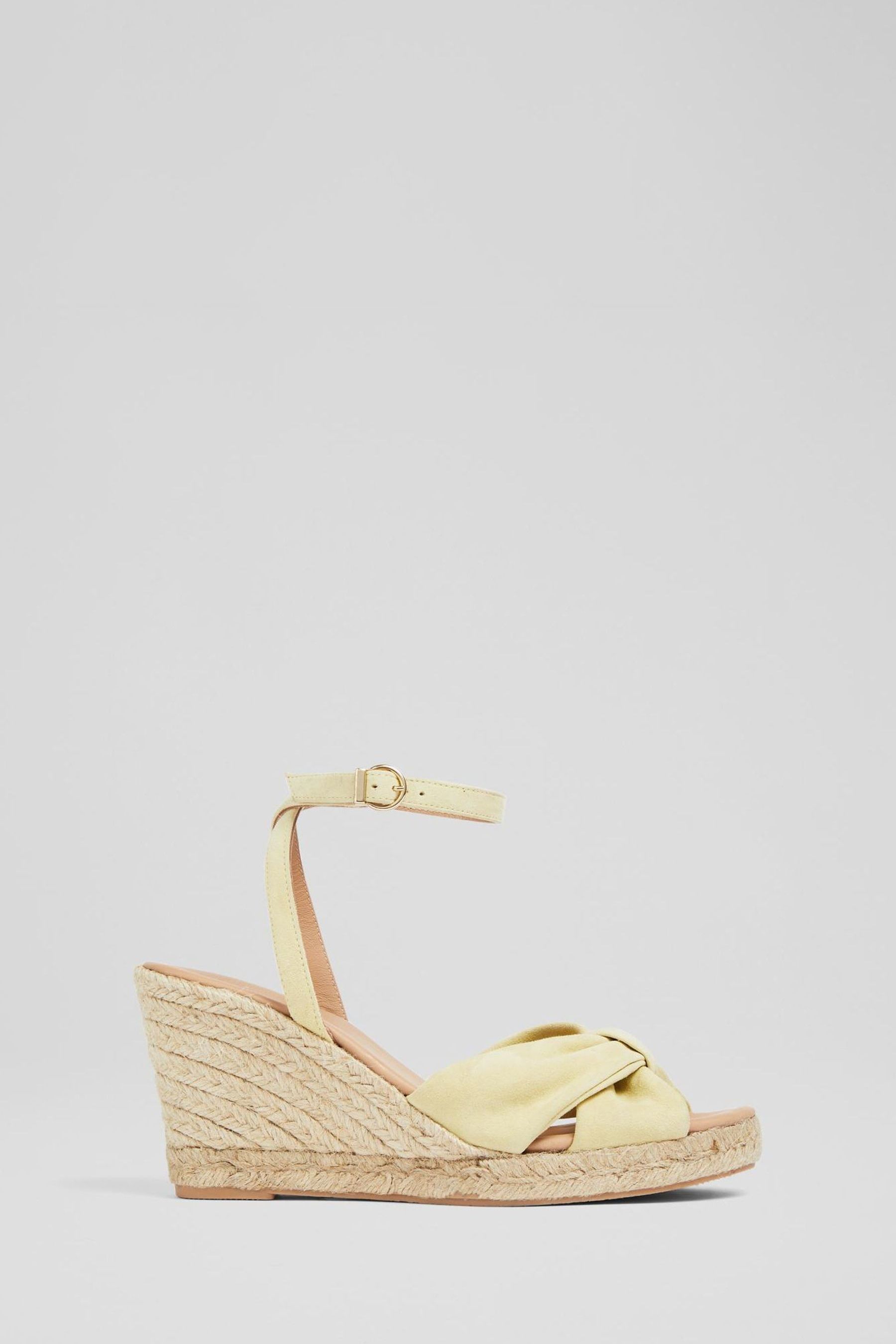 Yellow espadrille sandals discount