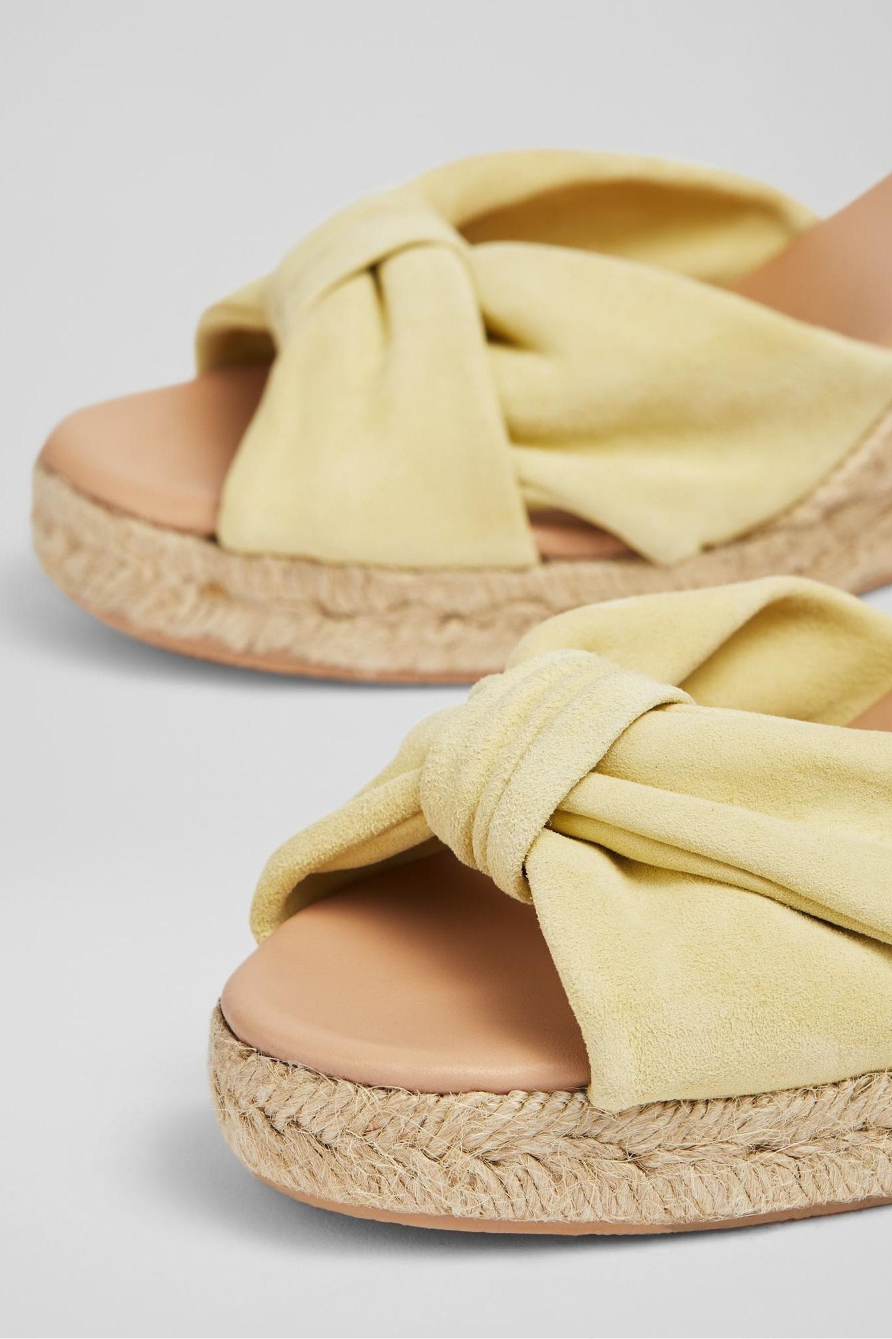 Yellow espadrille sandals online