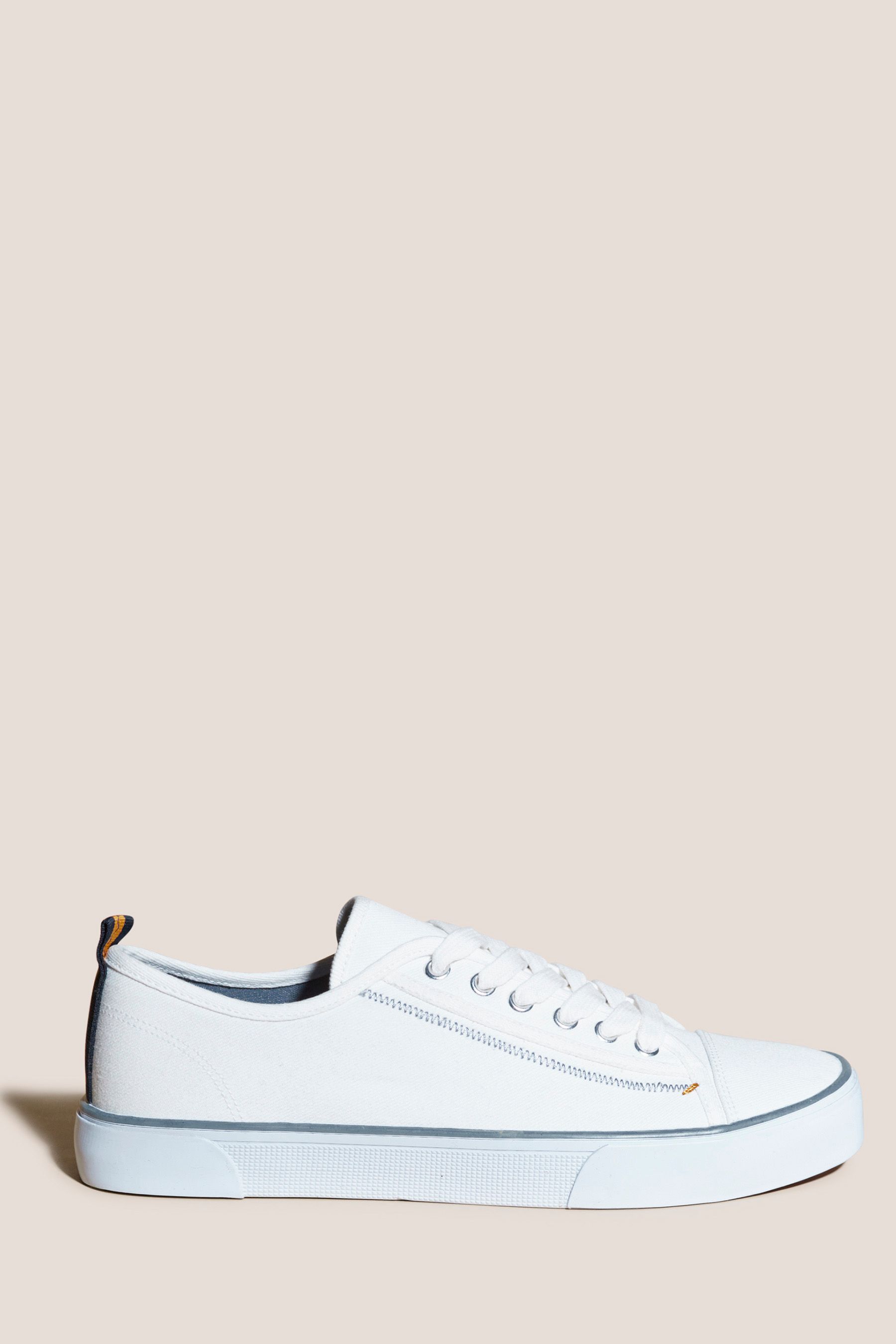 White stuff canvas pumps top
