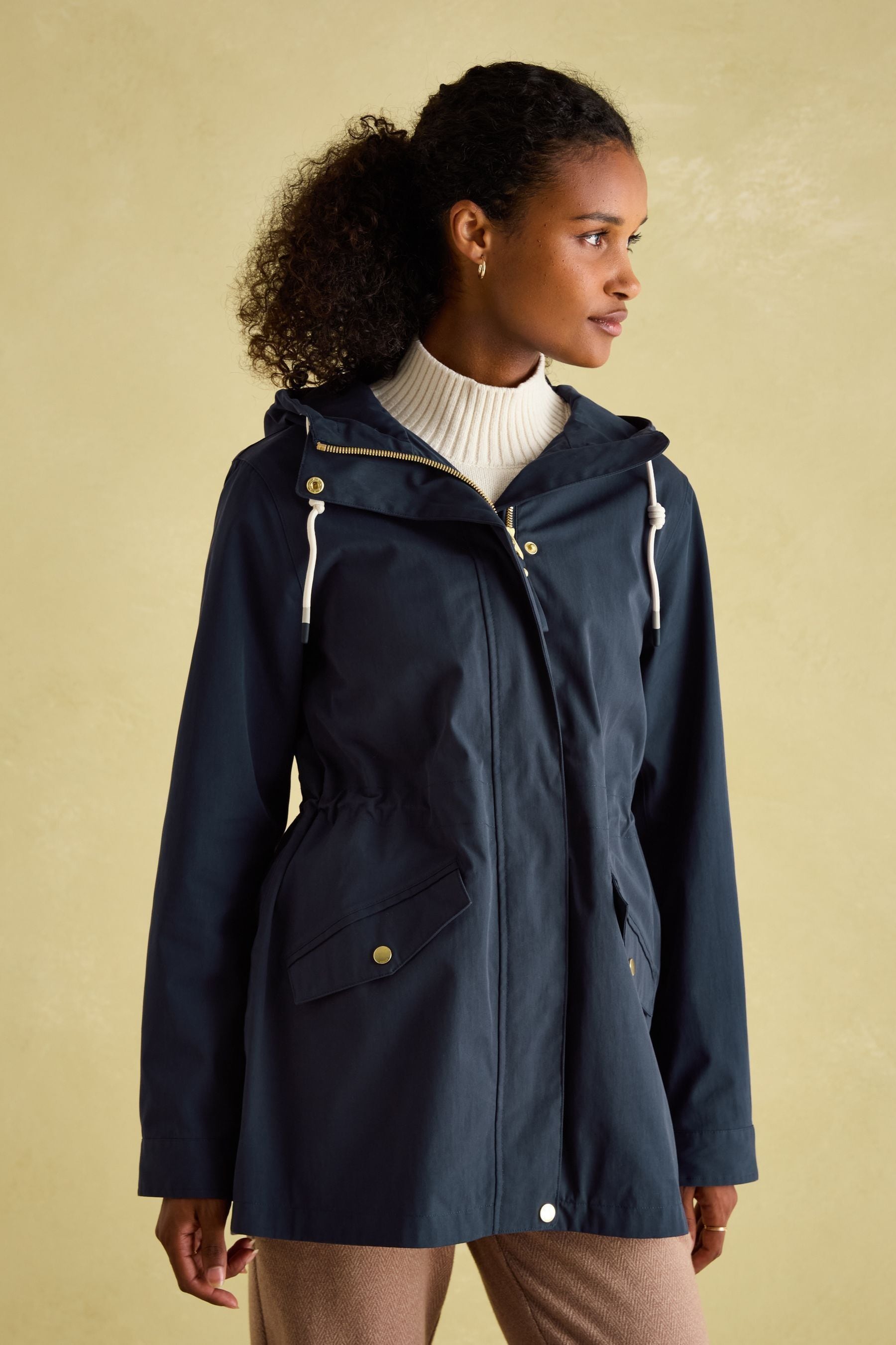 Buy Joules Portwell Navy Blue Waterproof Raincoat With Hood from Next Canada