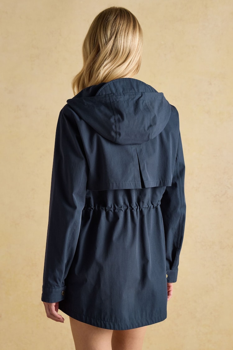 Buy Joules Portwell Navy Blue Waterproof Raincoat With Hood from Next