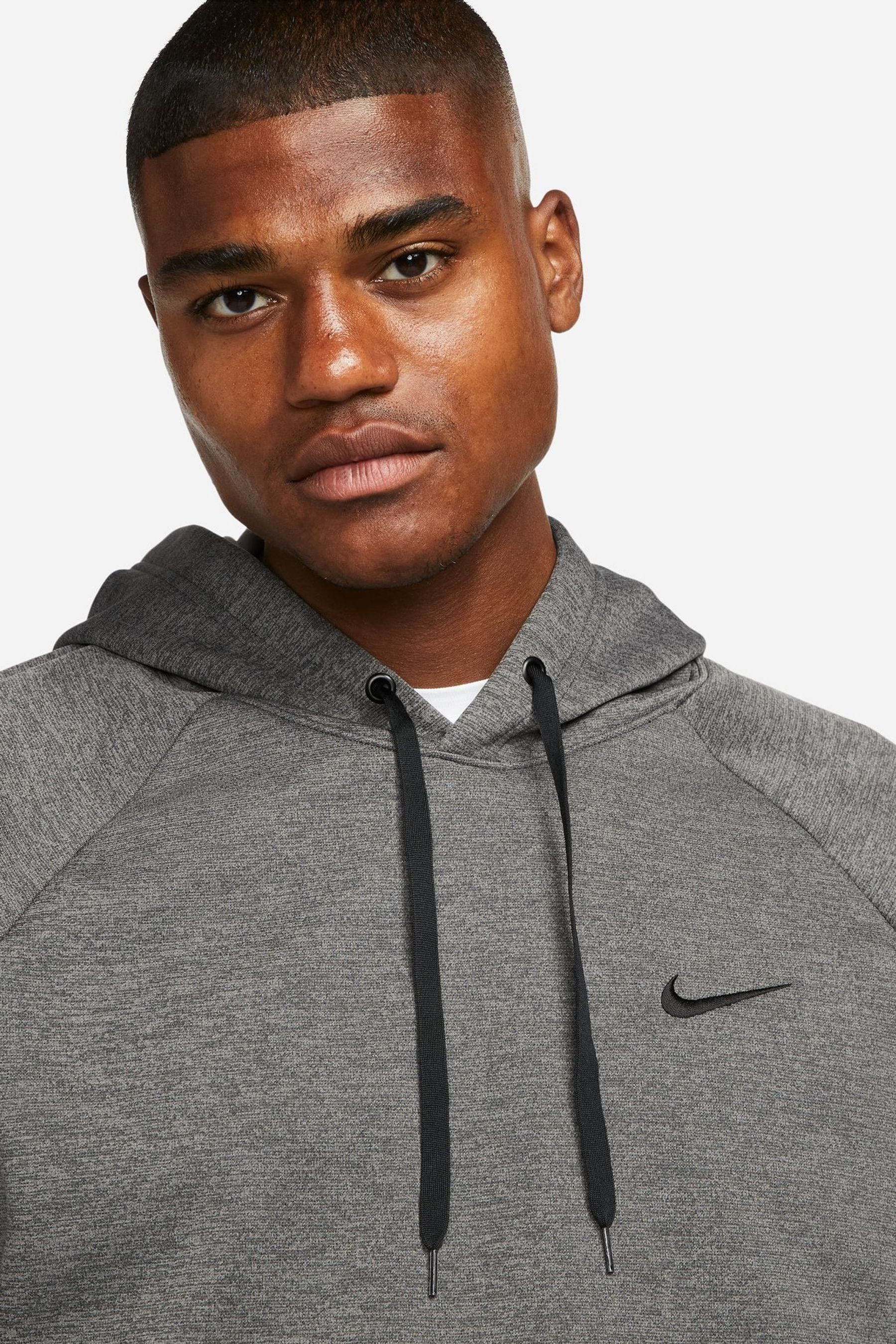 Buy Nike Charcoal Grey Therma FIT Pullover Training Hoodie from Next France