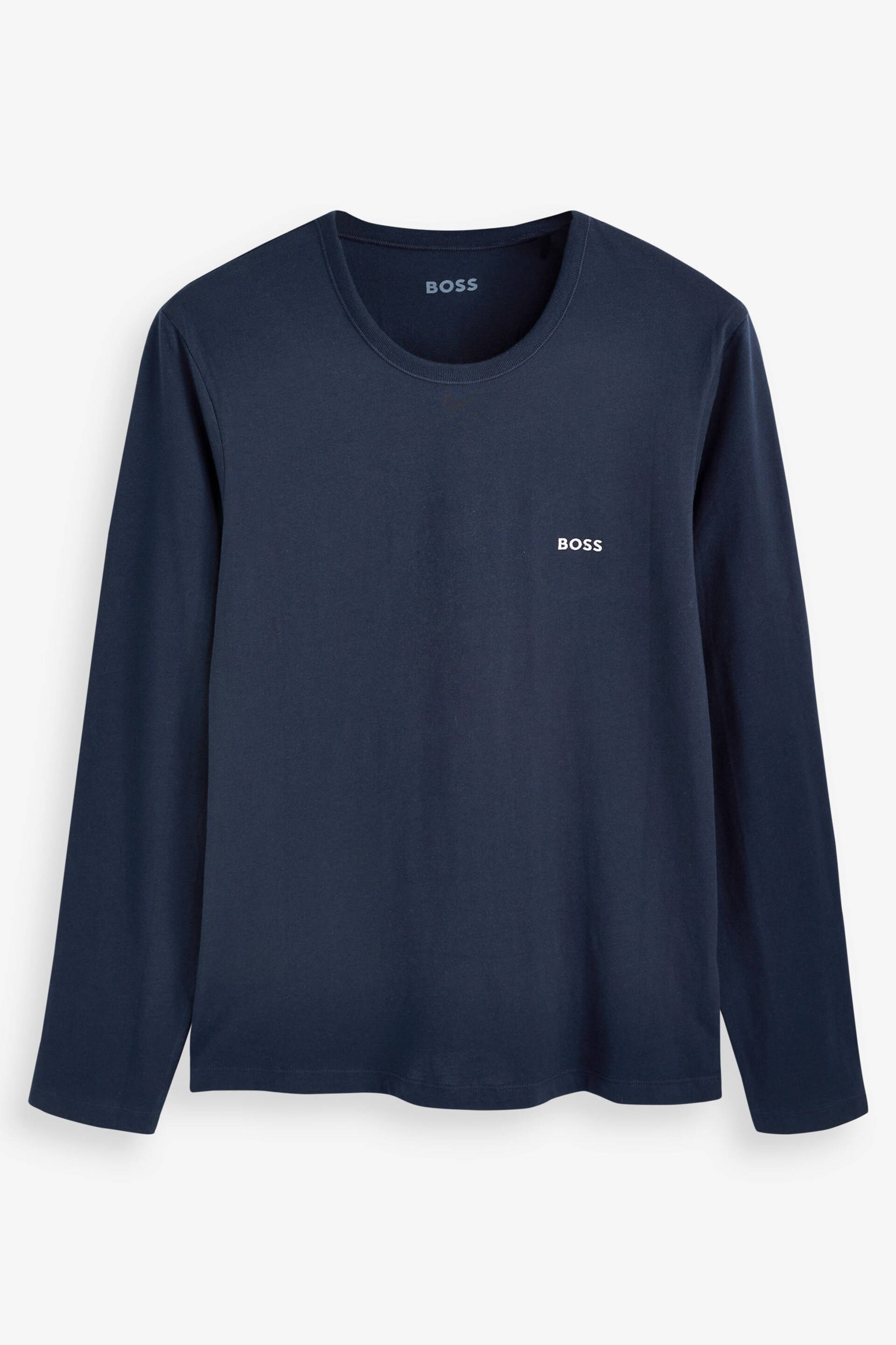 BOSS Black Long Sleeve T-Shirt 3 Pack - Image 4 of 8