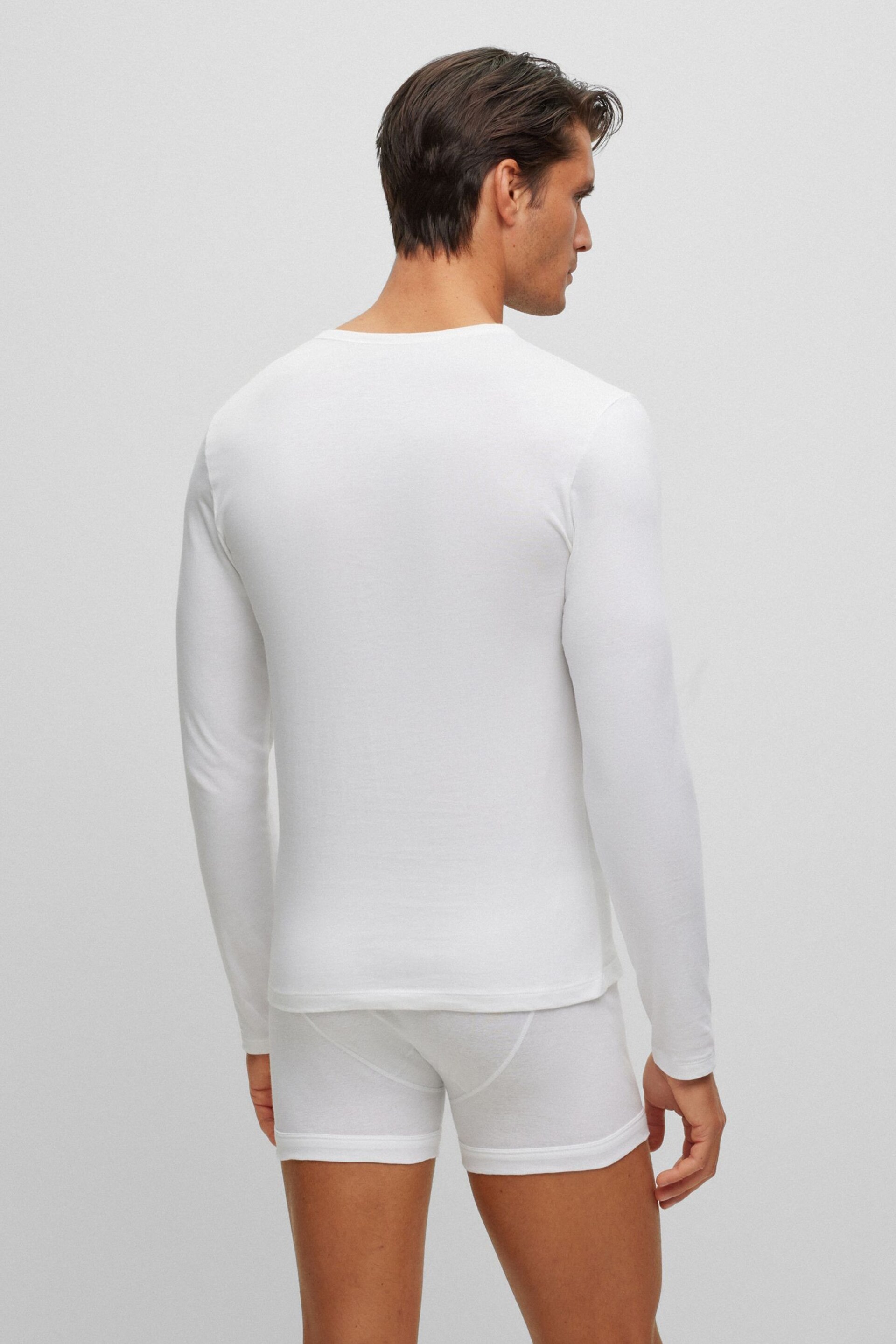 BOSS Black Long Sleeve T-Shirt 3 Pack - Image 8 of 8