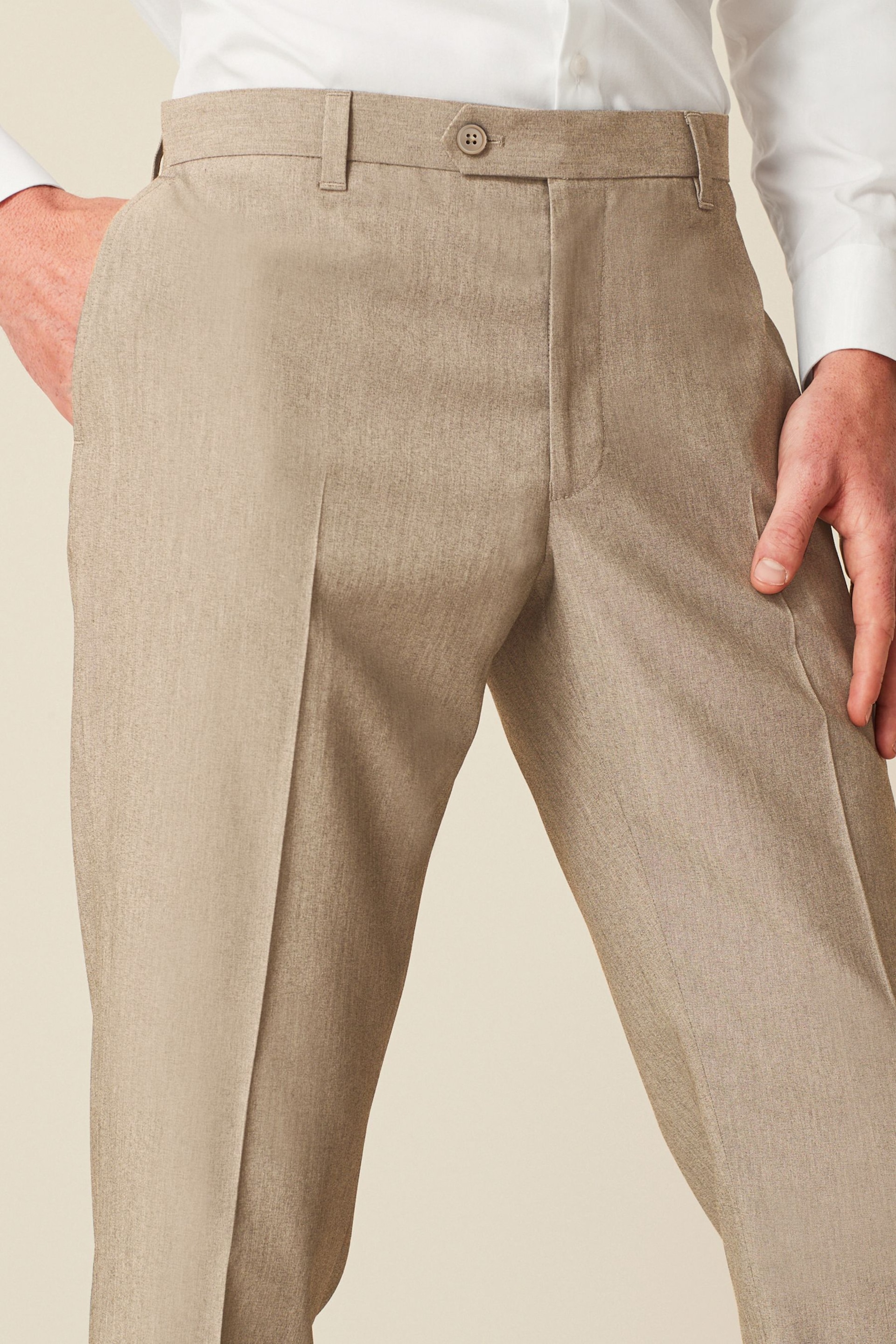 Stone Slim Stretch Smart Trousers - Image 4 of 8