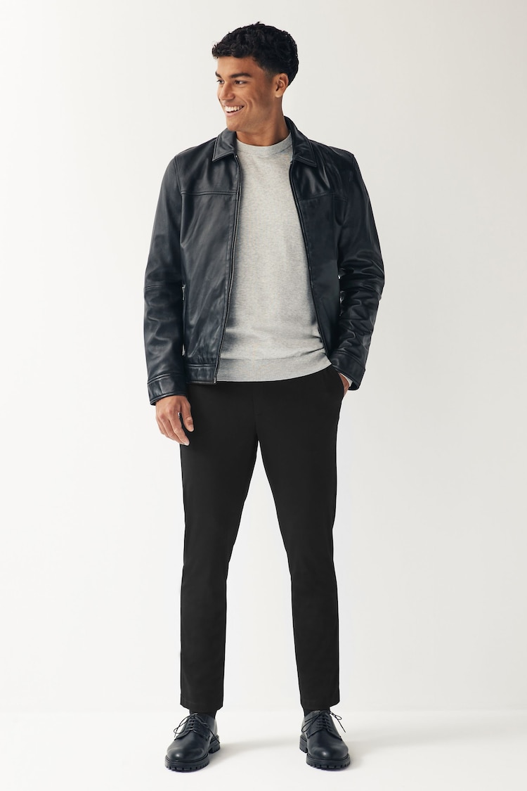 Black Slim Smart Motion Flex Stretch Trousers - Image 2 of 8