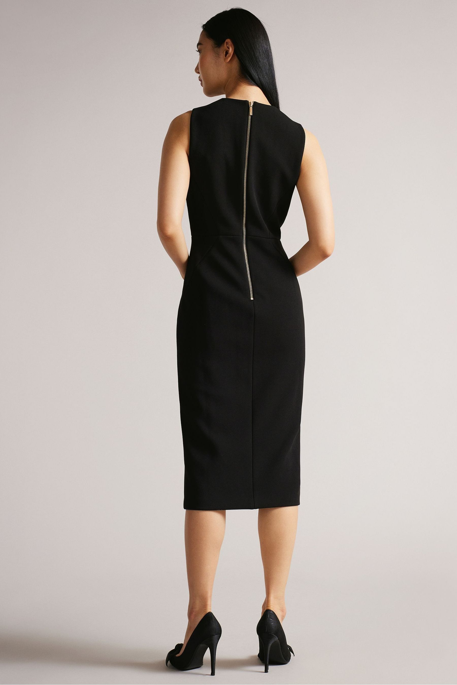 Buy Ted Baker Tilolah Seam Detail Bodycon Black Dress from Next Luxembourg
