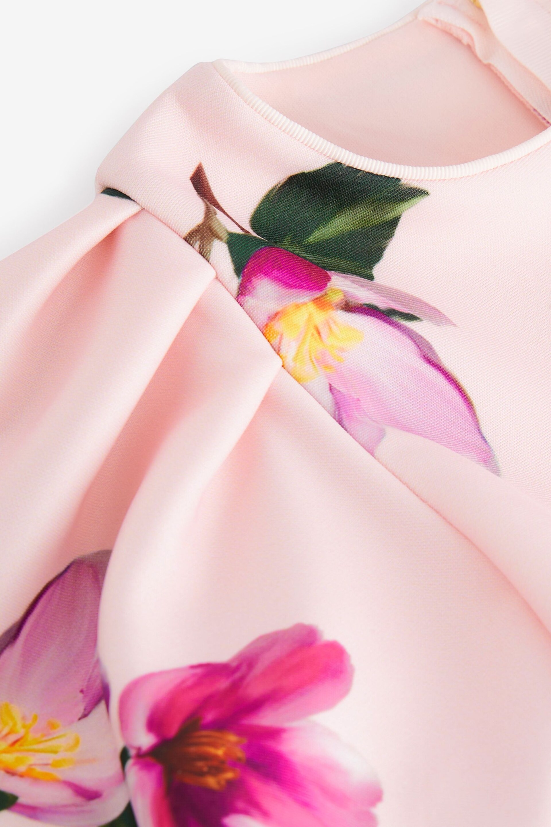 Baker by Ted Baker Pink Floral Scuba Dress - Image 11 of 11
