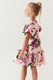 Baker by Ted Baker Pink Floral Scuba Dress - Image 3 of 11